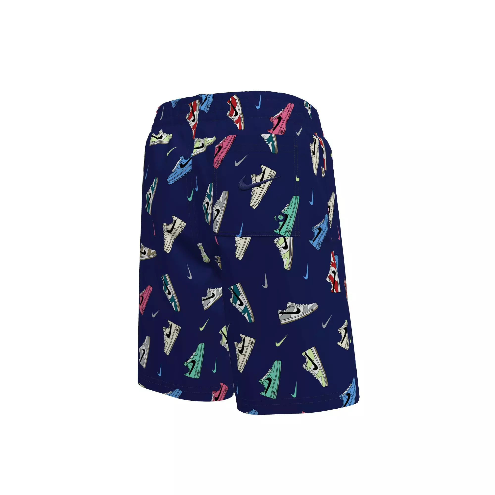 Nike Swim Big Boys' Multi Sneaker 7" Volley Swim Shorts - BLUE