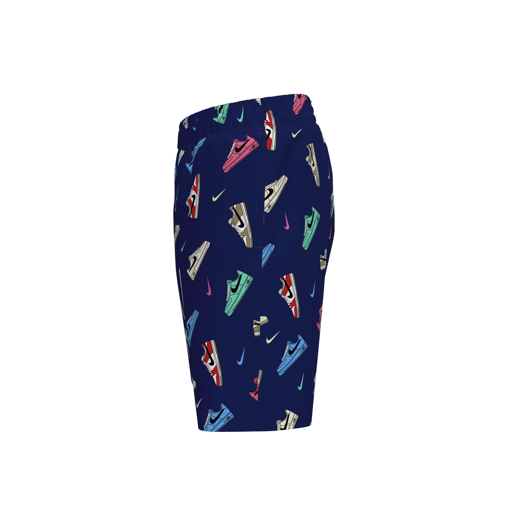 Nike Swim Big Boys' Multi Sneaker 7" Volley Swim Shorts - BLUE Thumbnail View 3