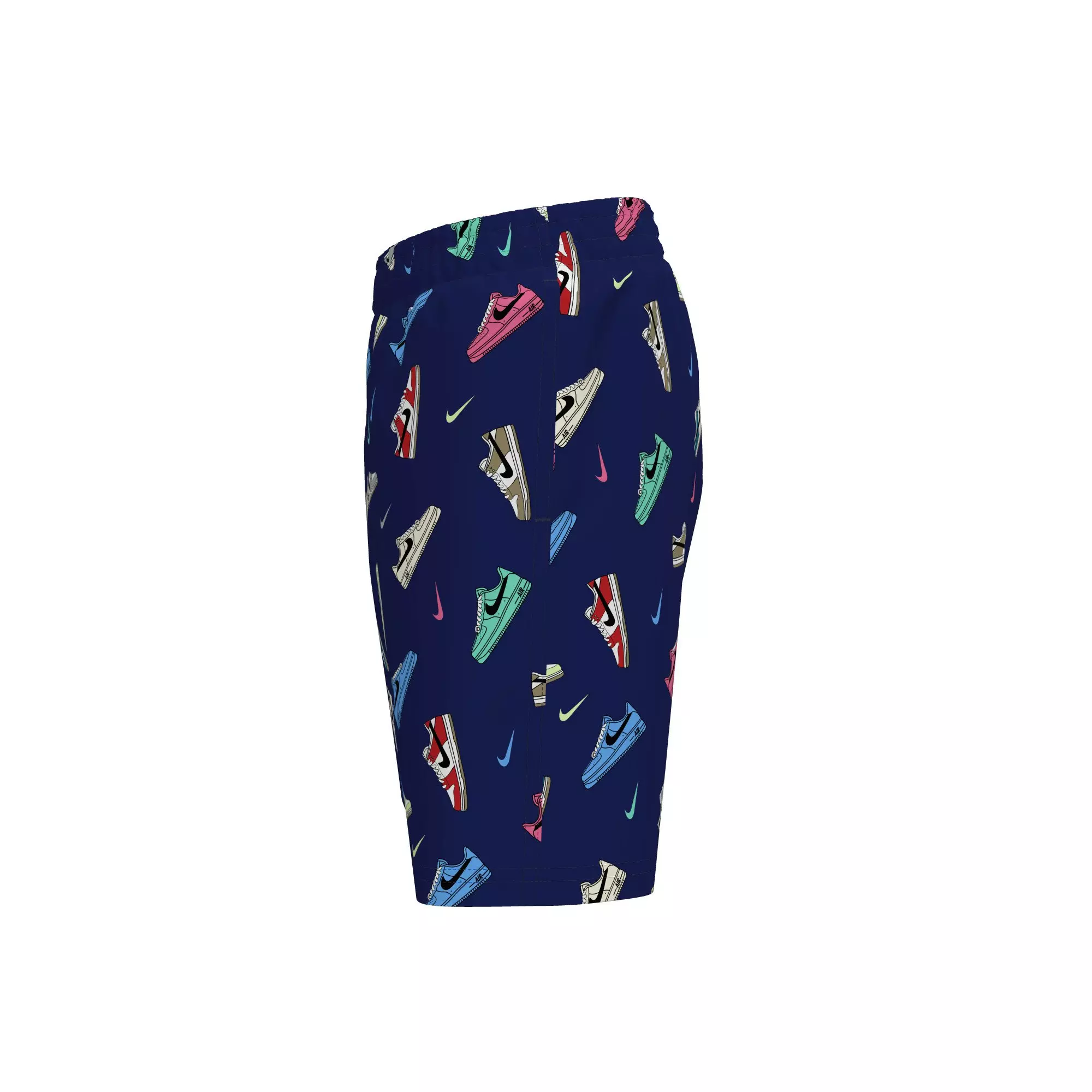 Nike Swim Big Boys' Multi Sneaker 7" Volley Swim Shorts - BLUE