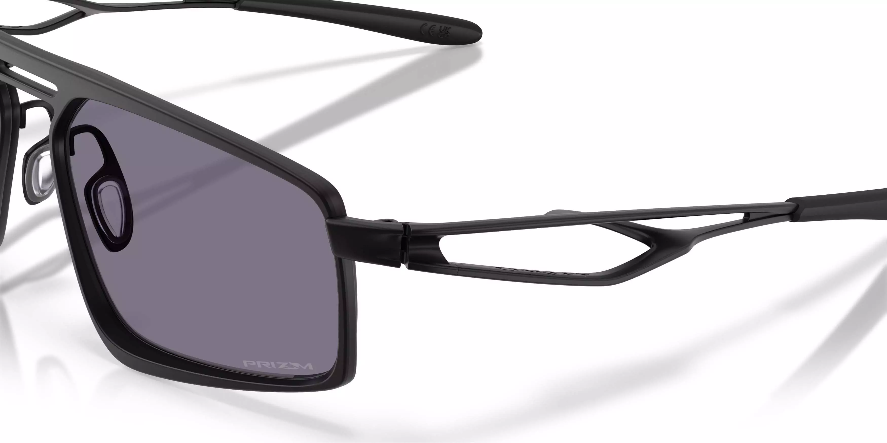 Oakley Bushwick Prizm Grey Sunglasses - Satin Black - BLACK/GREY