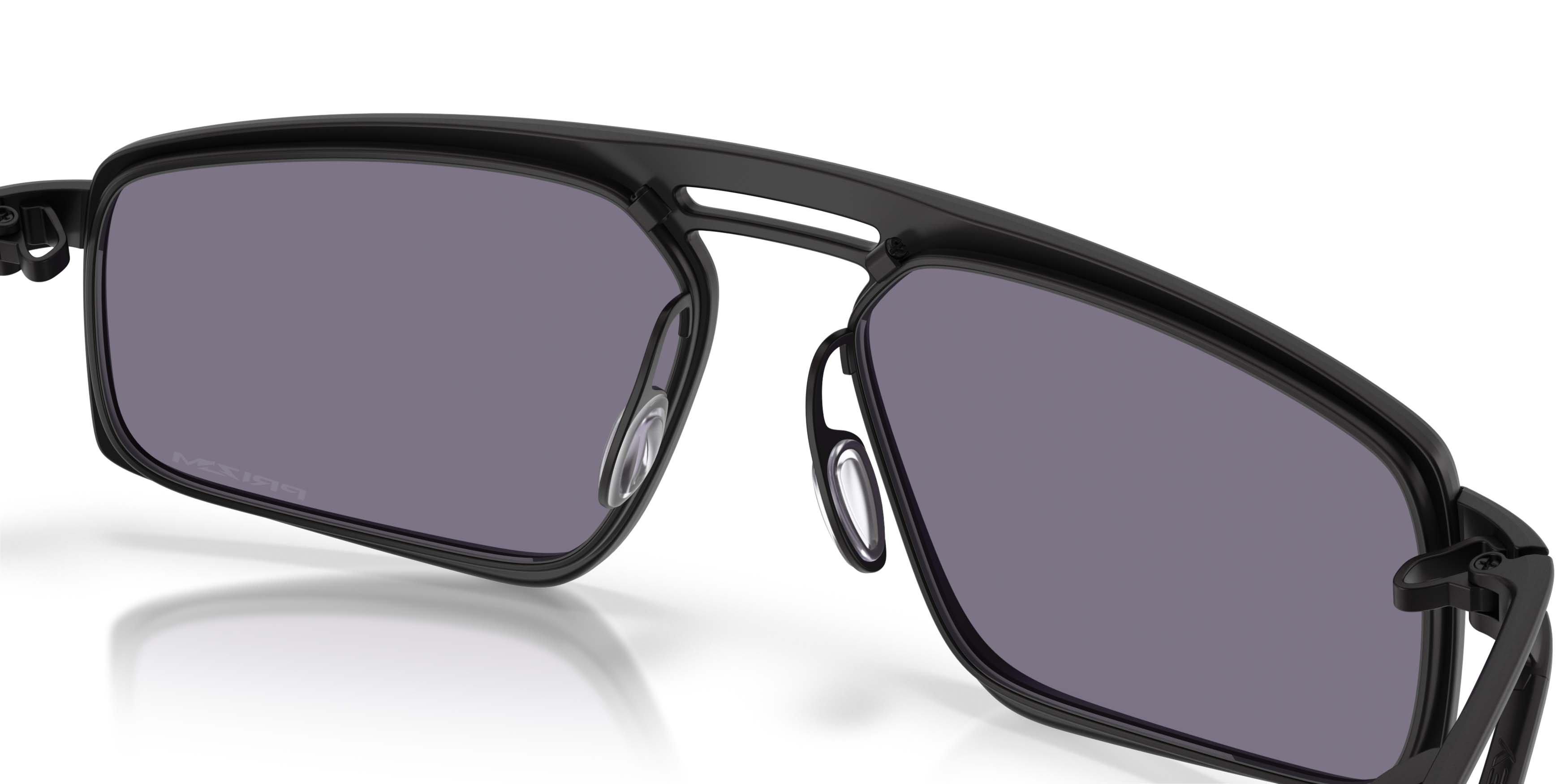 Oakley Bushwick Prizm Grey Sunglasses - Satin Black - BLACK/GREY