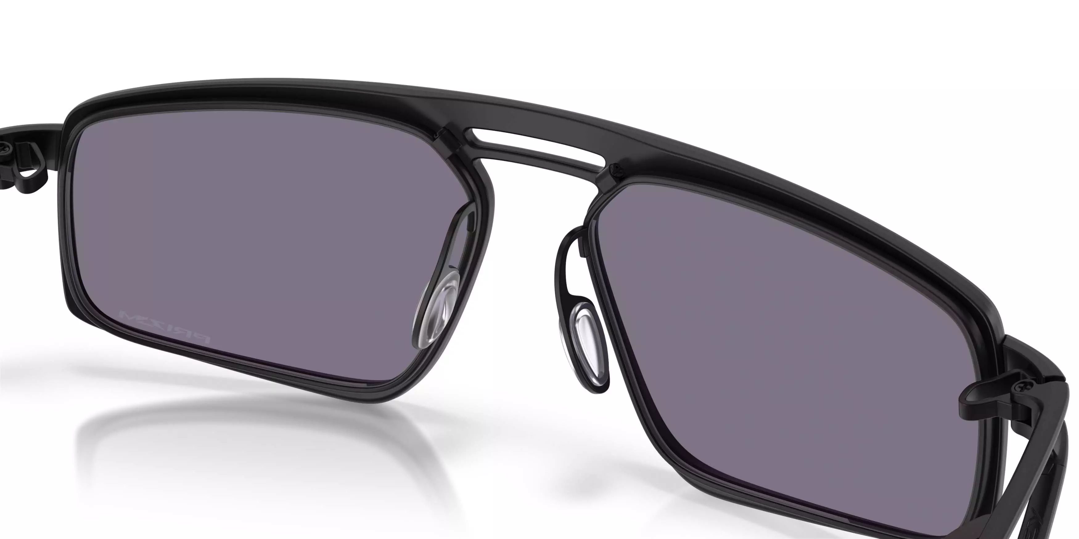 Oakley Bushwick Prizm Grey Sunglasses - Satin Black - BLACK/GREY