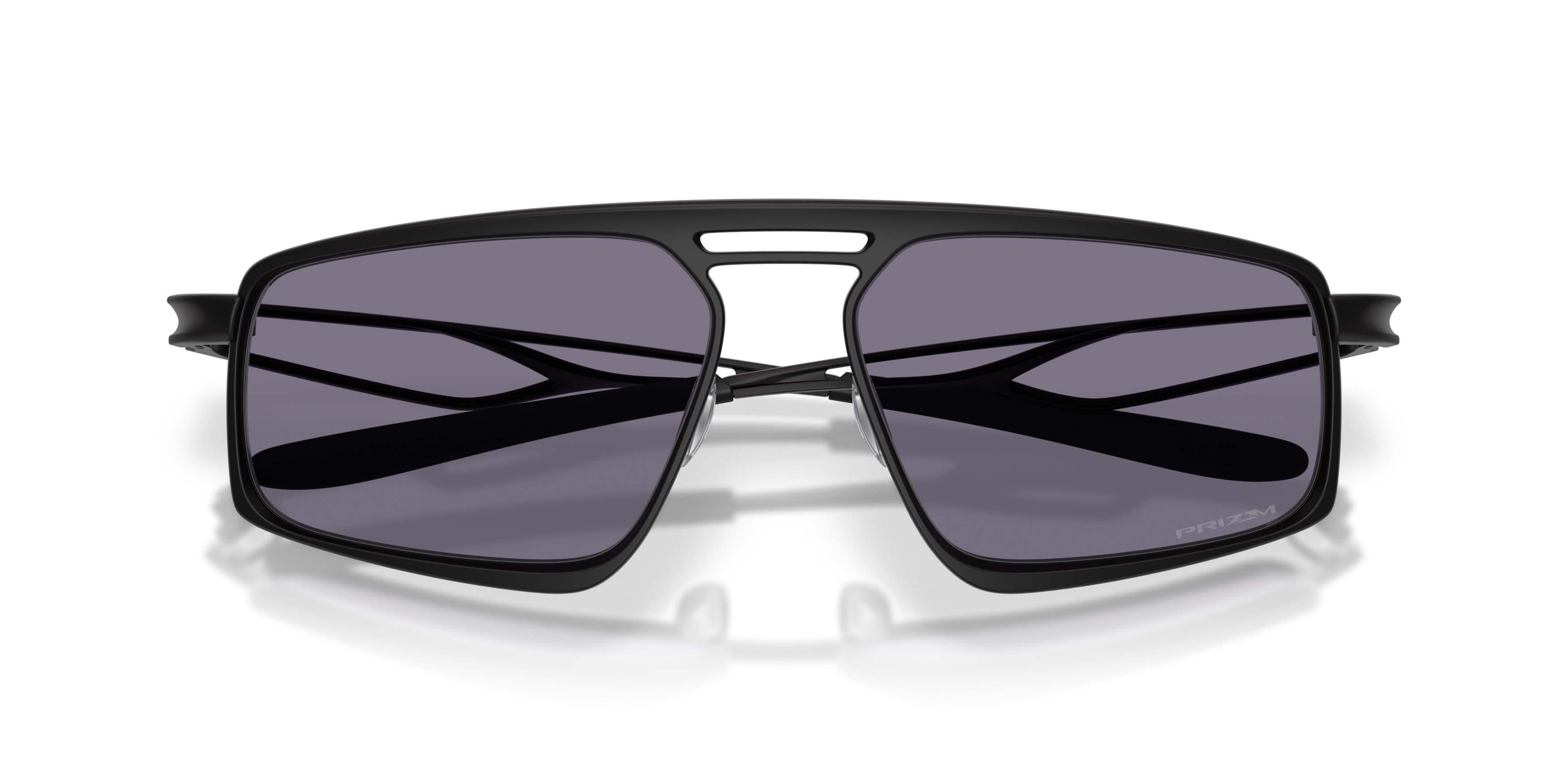 Oakley Bushwick Prizm Grey Sunglasses - Satin Black - BLACK/GREY