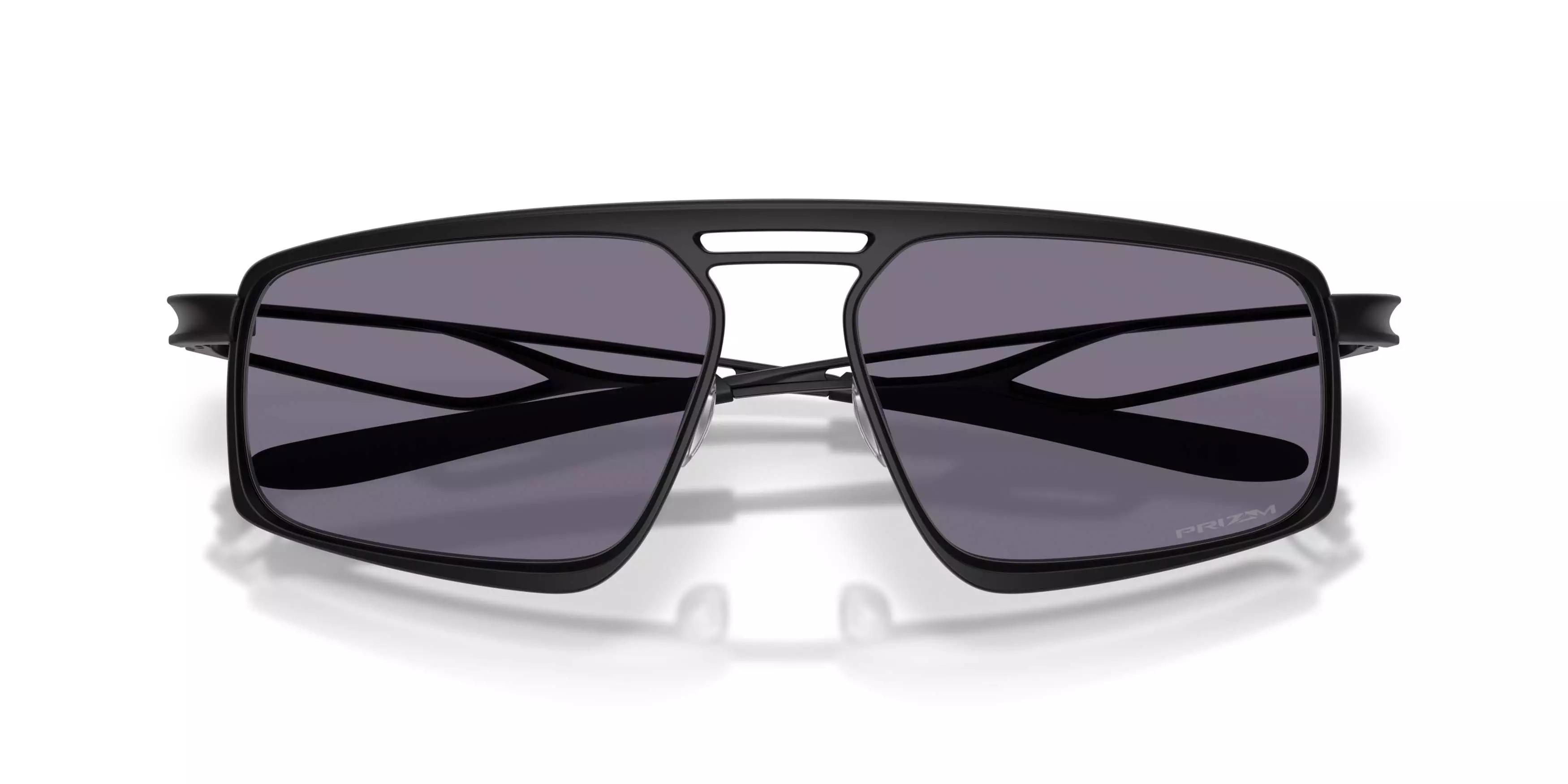 Oakley Bushwick Prizm Grey Sunglasses - Satin Black - BLACK/GREY