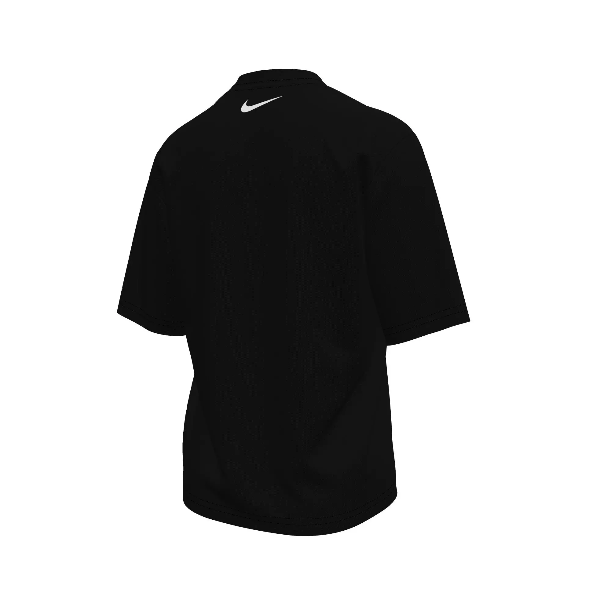 Nike Swim Big Boys' Swoosh Waffle Short Sleeve Hydroguard Tee - BLACK