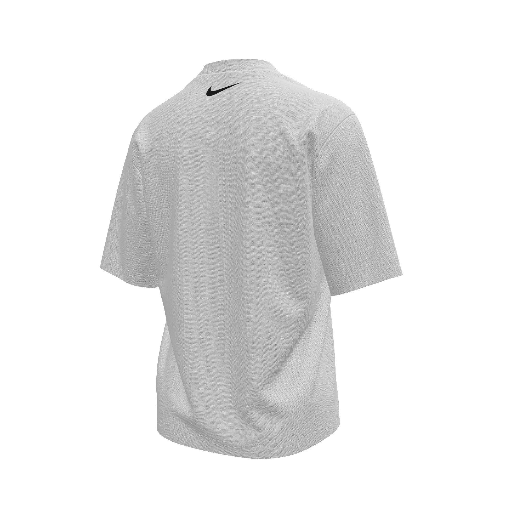 Nike Swim Big Boys' Swoosh Waffle Short Sleeve Hydroguard Tee - WHITE Thumbnail View 2