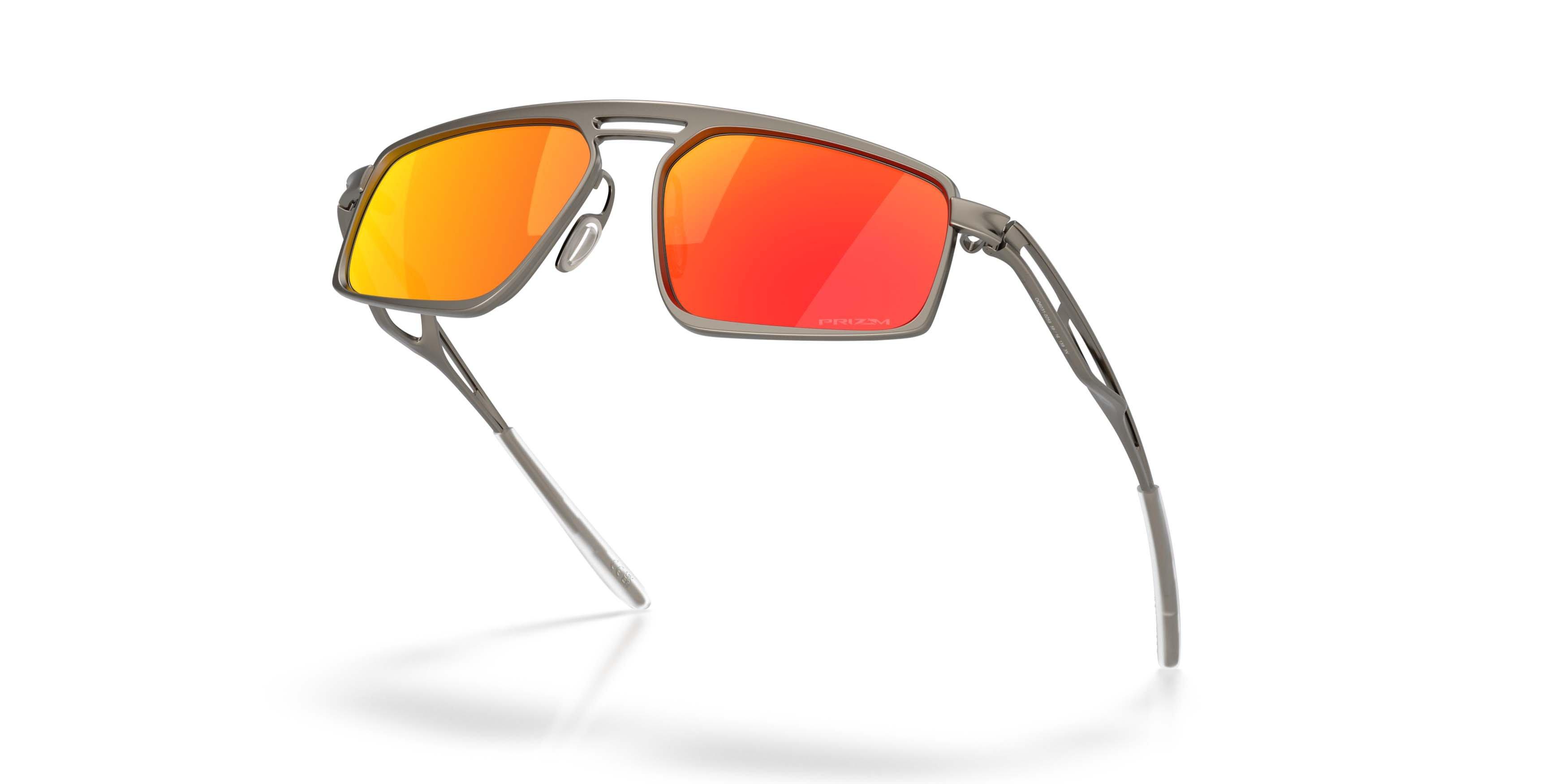 Oakley Bushwick Prizm Ruby Sunglasses - Matte Gunmetal - GREY/RED