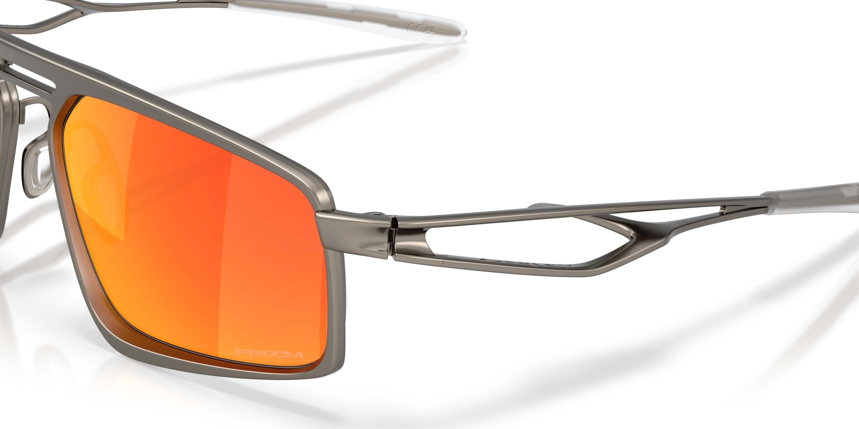 Oakley Bushwick Prizm Ruby Sunglasses - Matte Gunmetal - GREY/RED