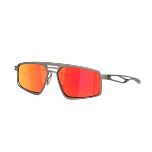 Oakley Bushwick Prizm Ruby Sunglasses - Matte Gunmetal - GREY/RED