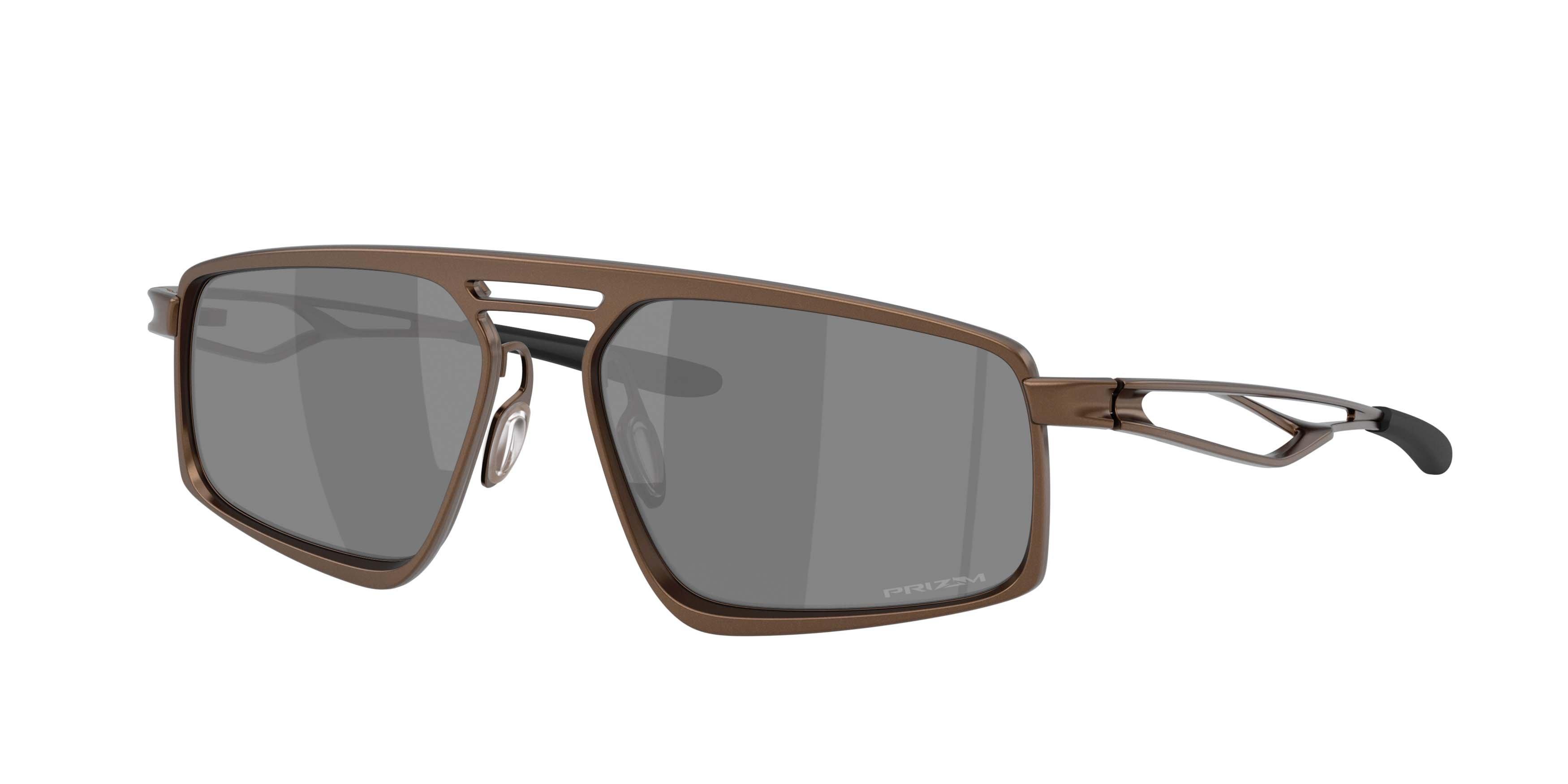 Oakley Bushwick Prizm Black Sunglasses - Matte Mahogany - BROWN/BLACK
