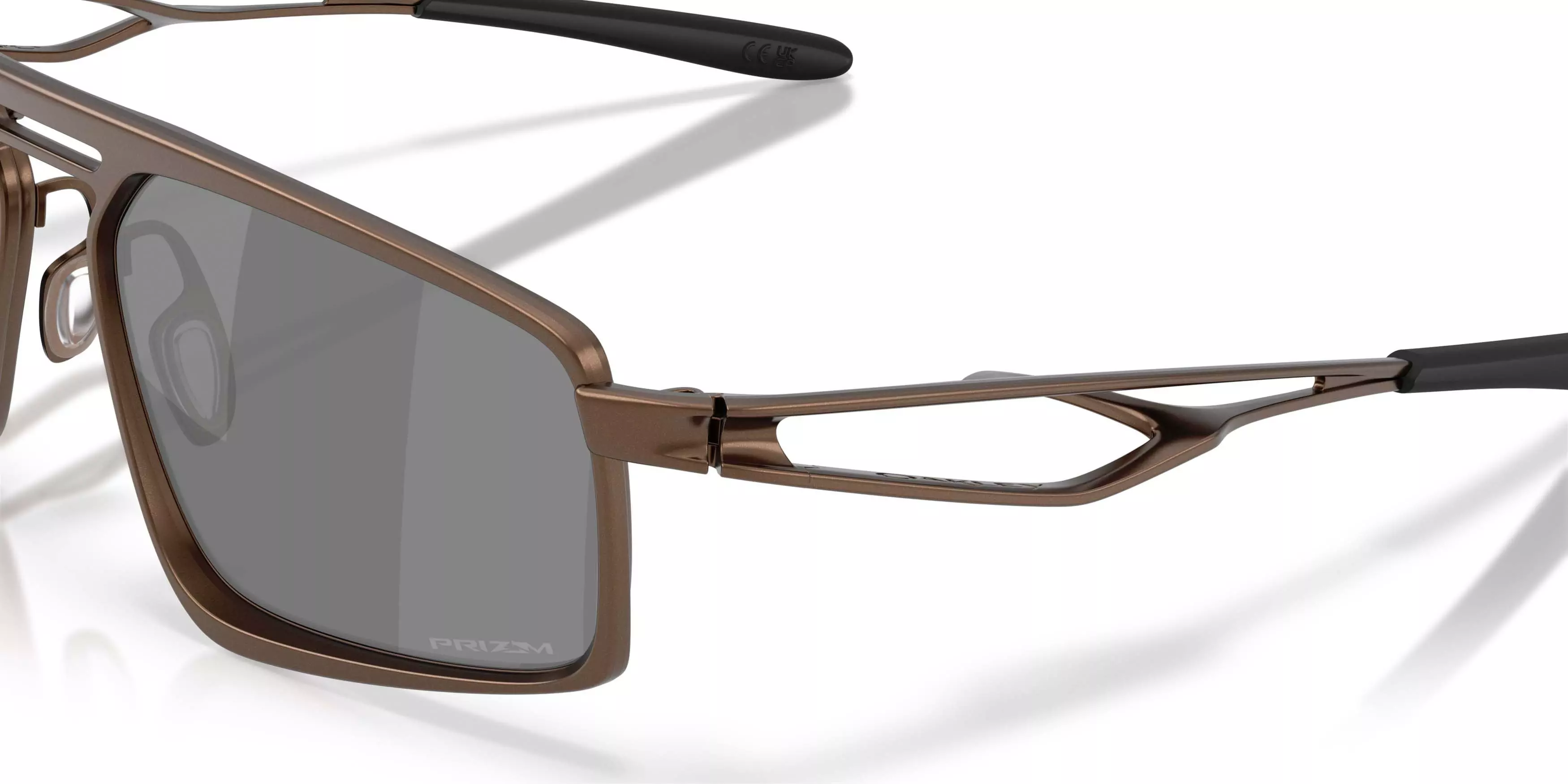 Oakley Bushwick Prizm Black Sunglasses - Matte Mahogany - BROWN/BLACK