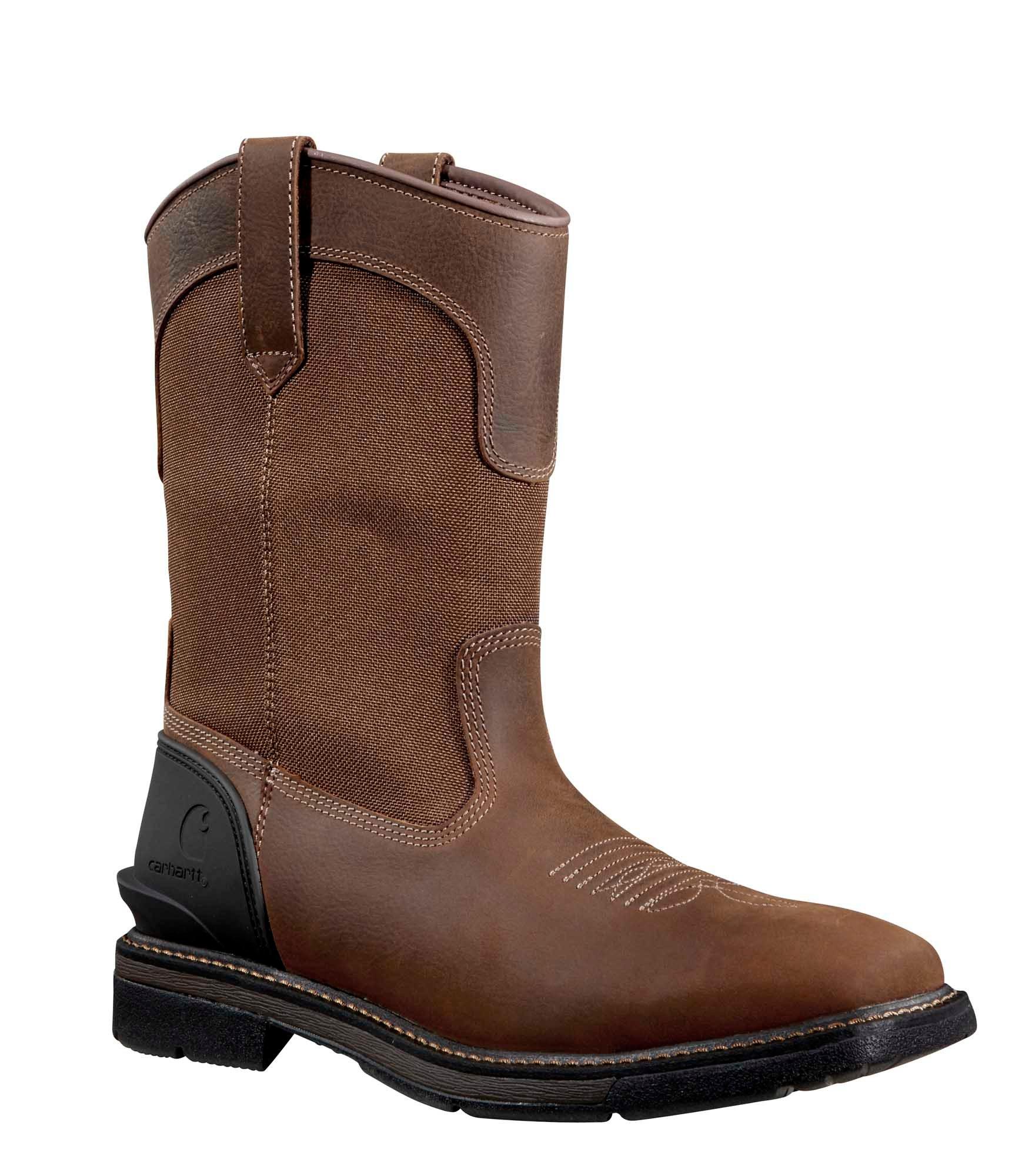 Carhartt Montana Water Resistant 11" Toe Wellington Soft Toe "Brown" Men's Boot - BROWN Thumbnail View 3
