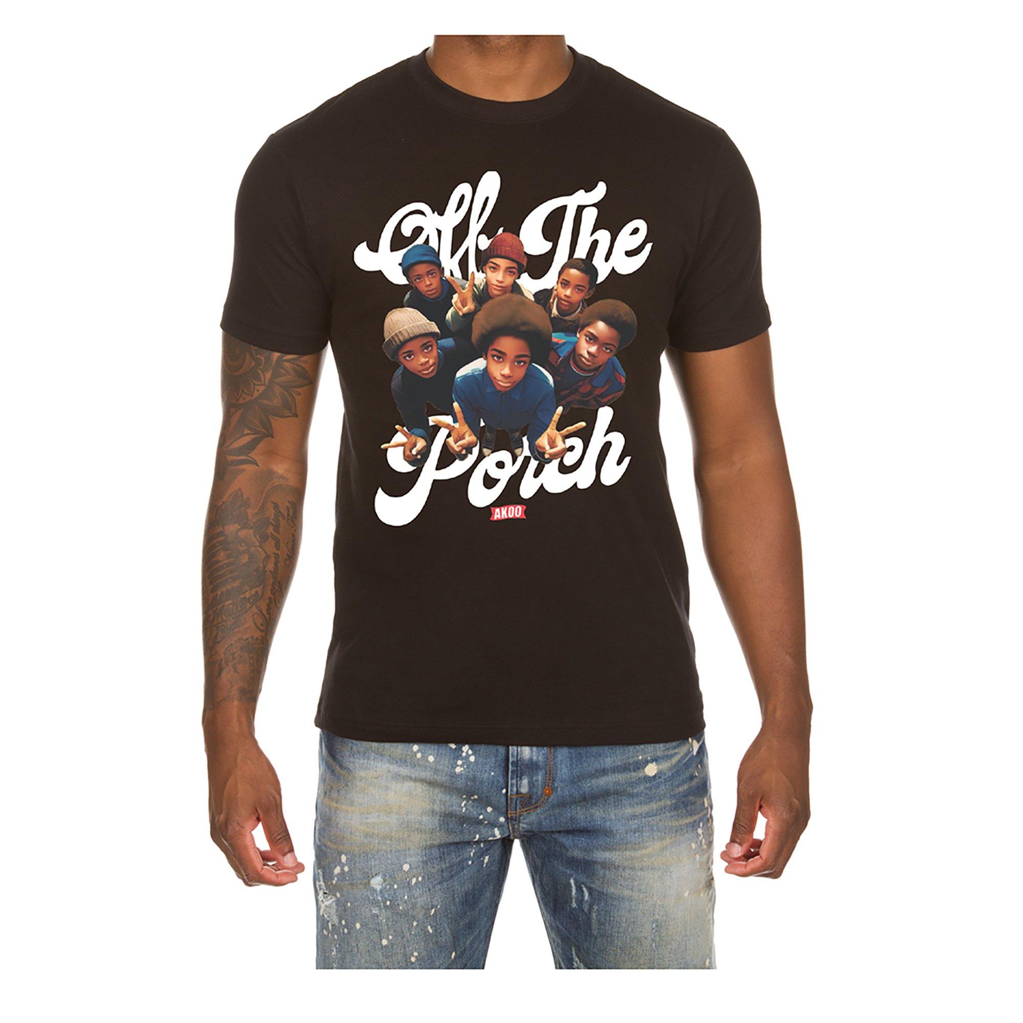 AKOO Men's Off The Porch Short Sleeve Tee - BLACK Thumbnail View 1