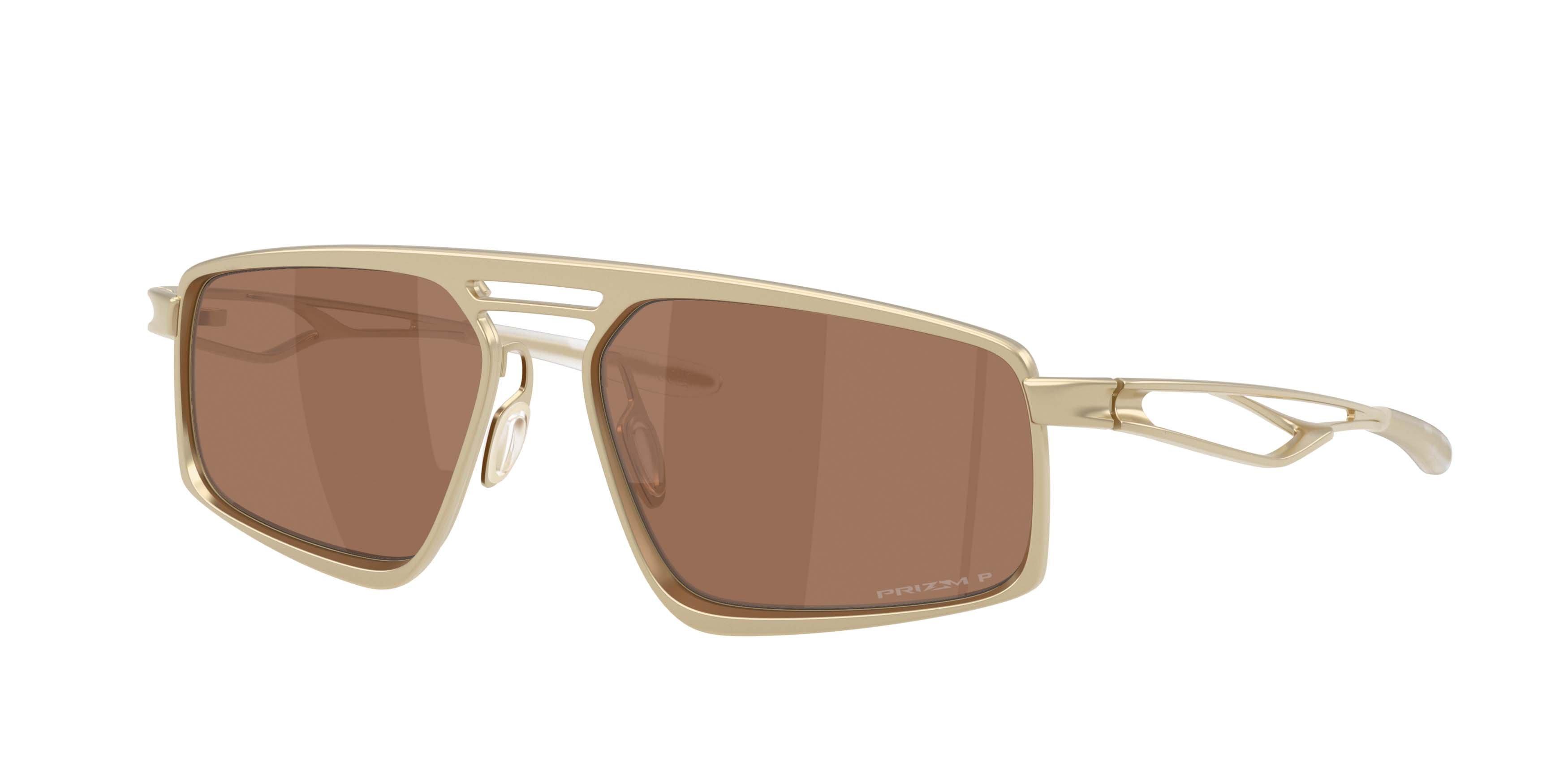 Oakley Bushwick Prizm Tungsten Polarized Sunglasses - Satin Light Gold - GOLD