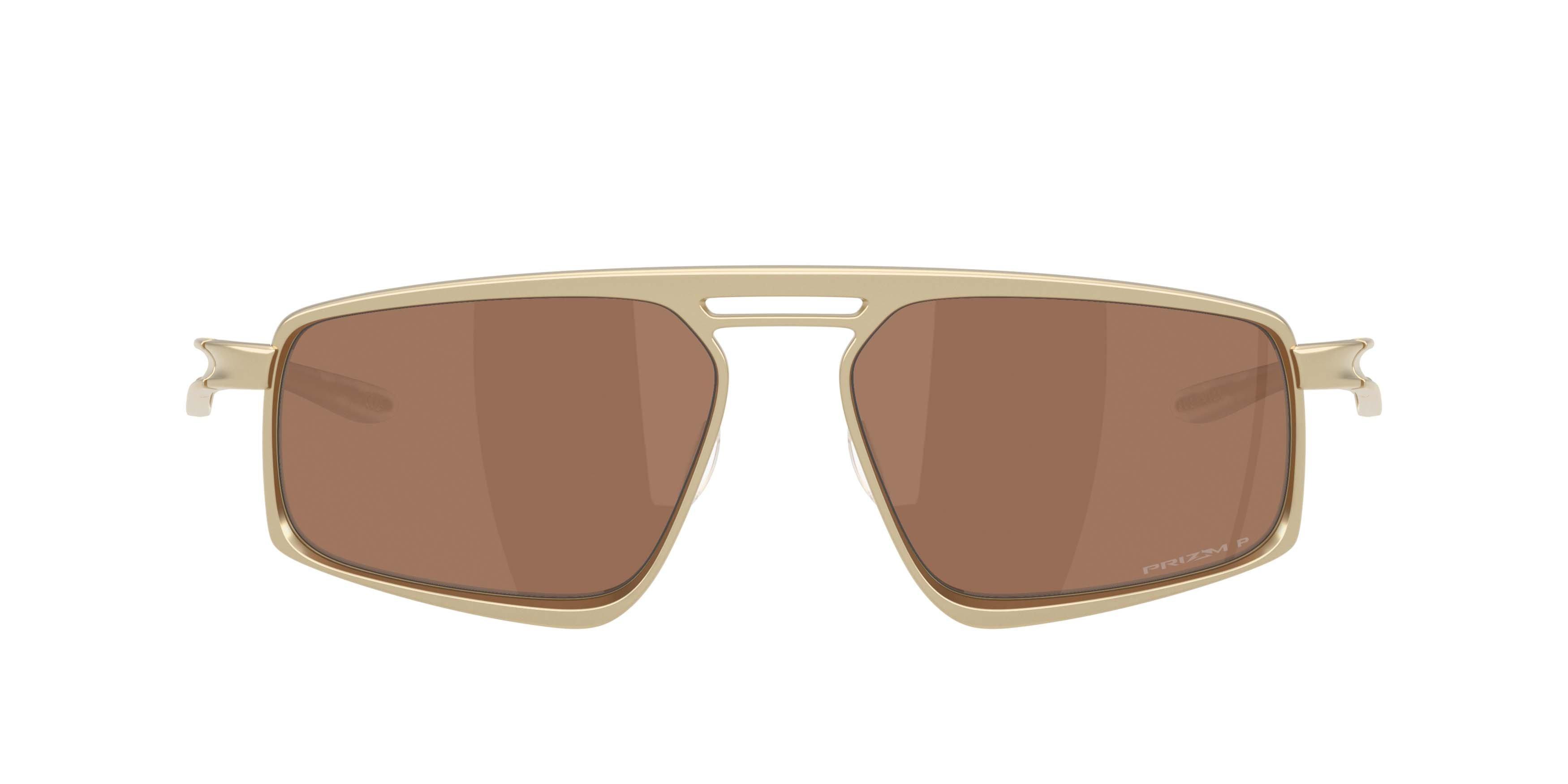 Oakley Bushwick Prizm Tungsten Polarized Sunglasses - Satin Light Gold - GOLD