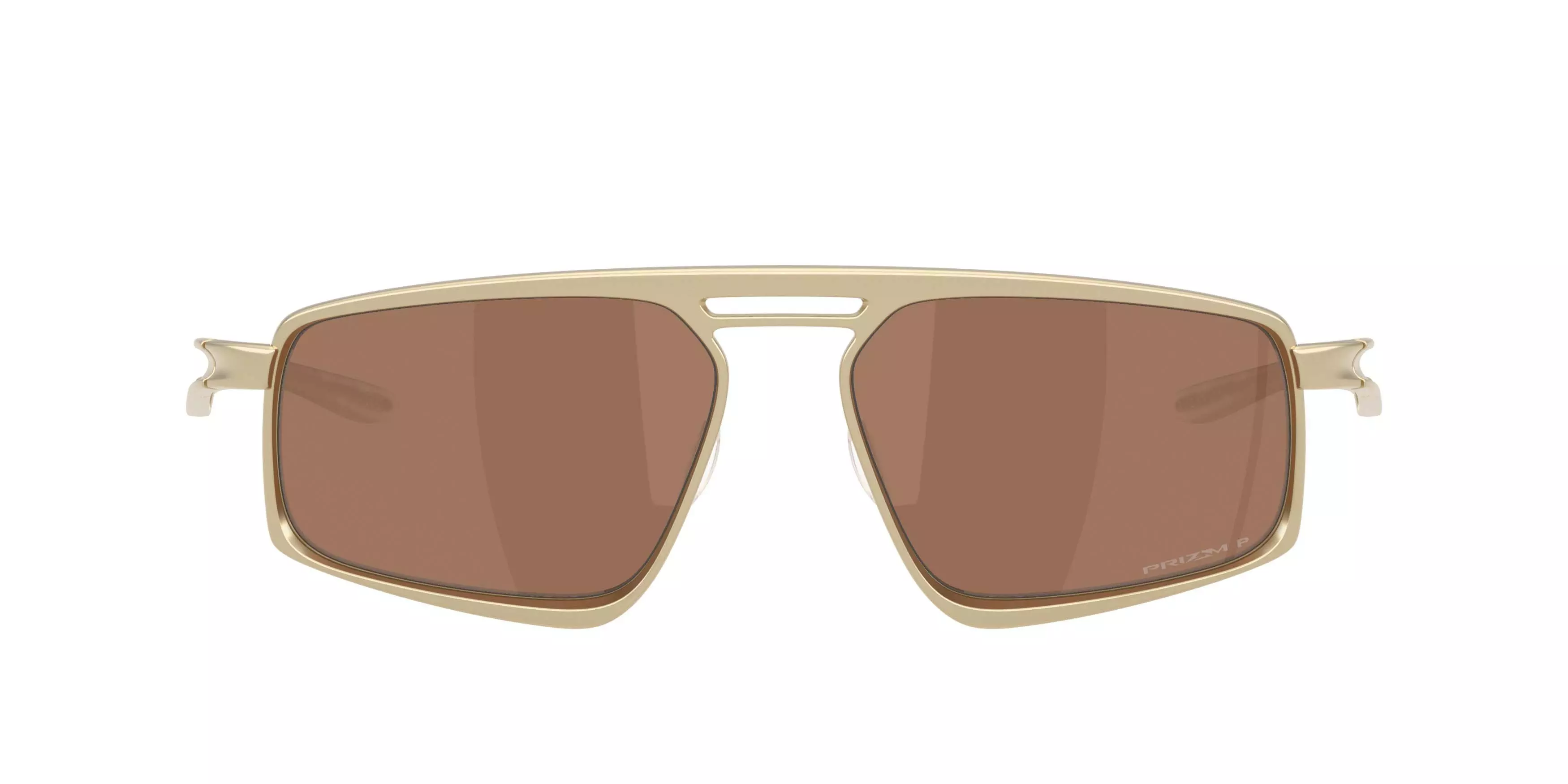 Oakley Bushwick Prizm Tungsten Polarized Sunglasses - Satin Light Gold - GOLD