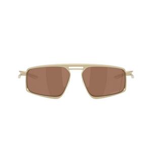 Oakley Bushwick Prizm Tungsten Polarized Sunglasses - Satin Light Gold - GOLD