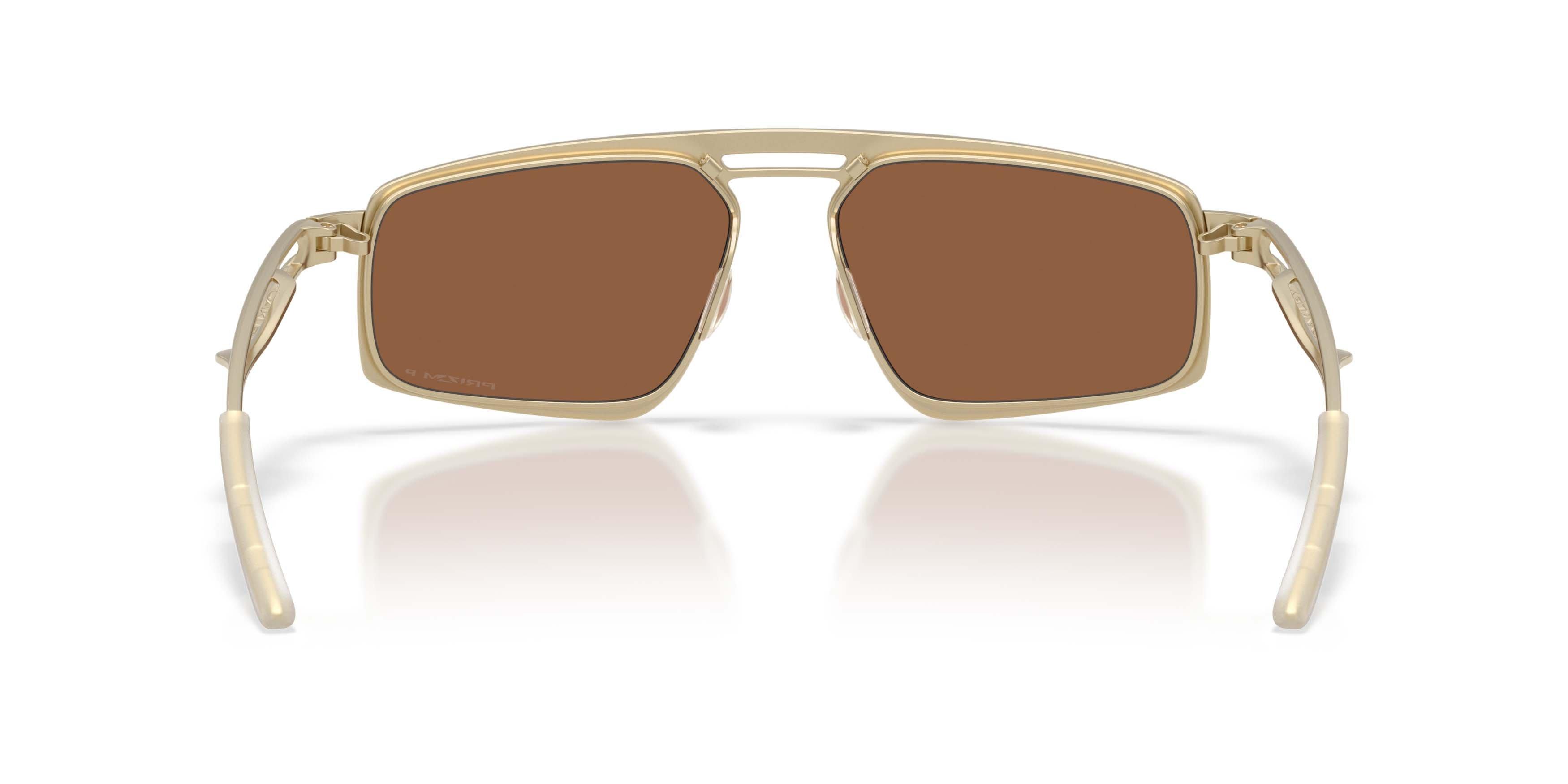Oakley Bushwick Prizm Tungsten Polarized Sunglasses - Satin Light Gold - GOLD