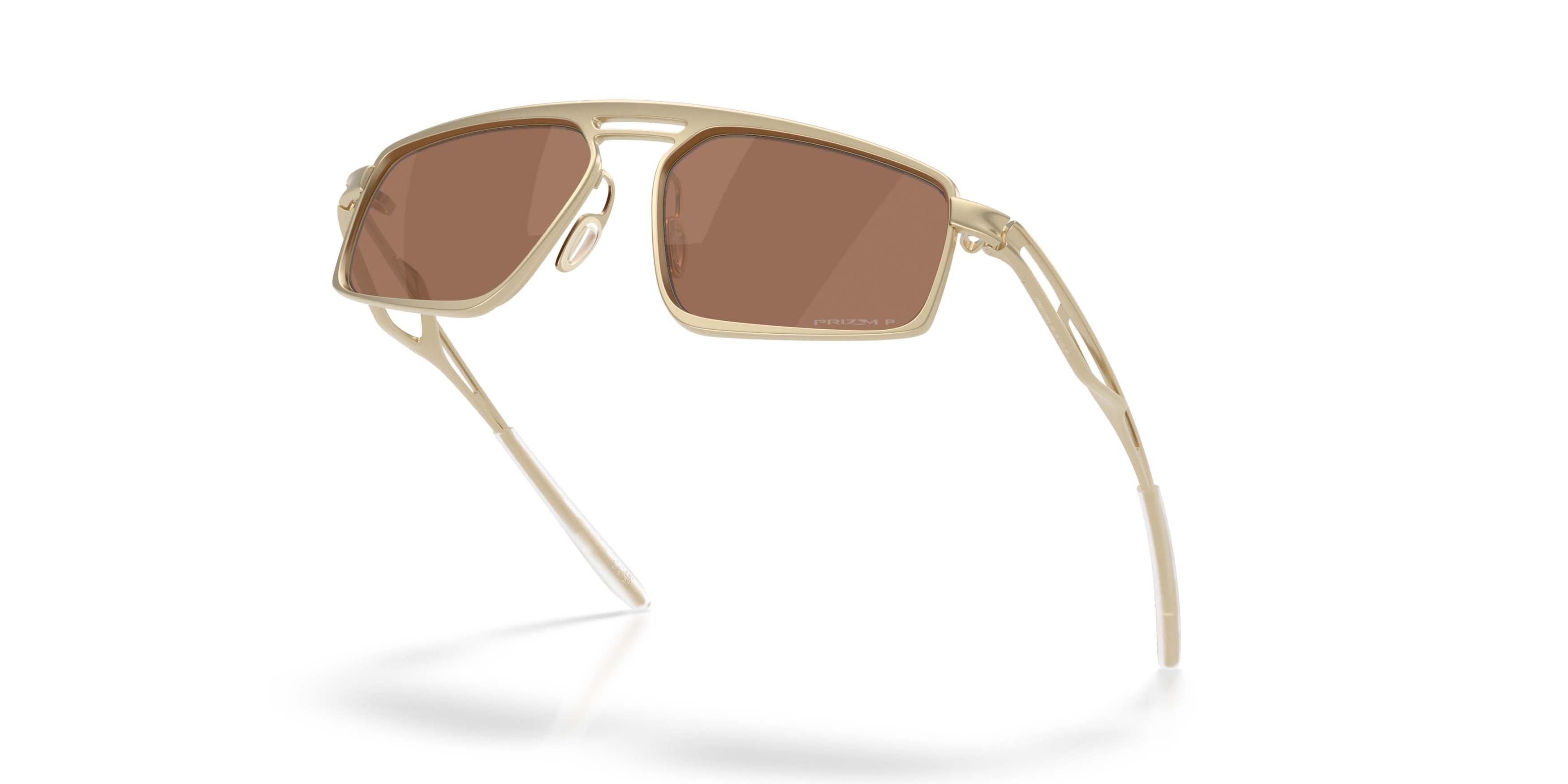 Oakley Bushwick Prizm Tungsten Polarized Sunglasses - Satin Light Gold - GOLD