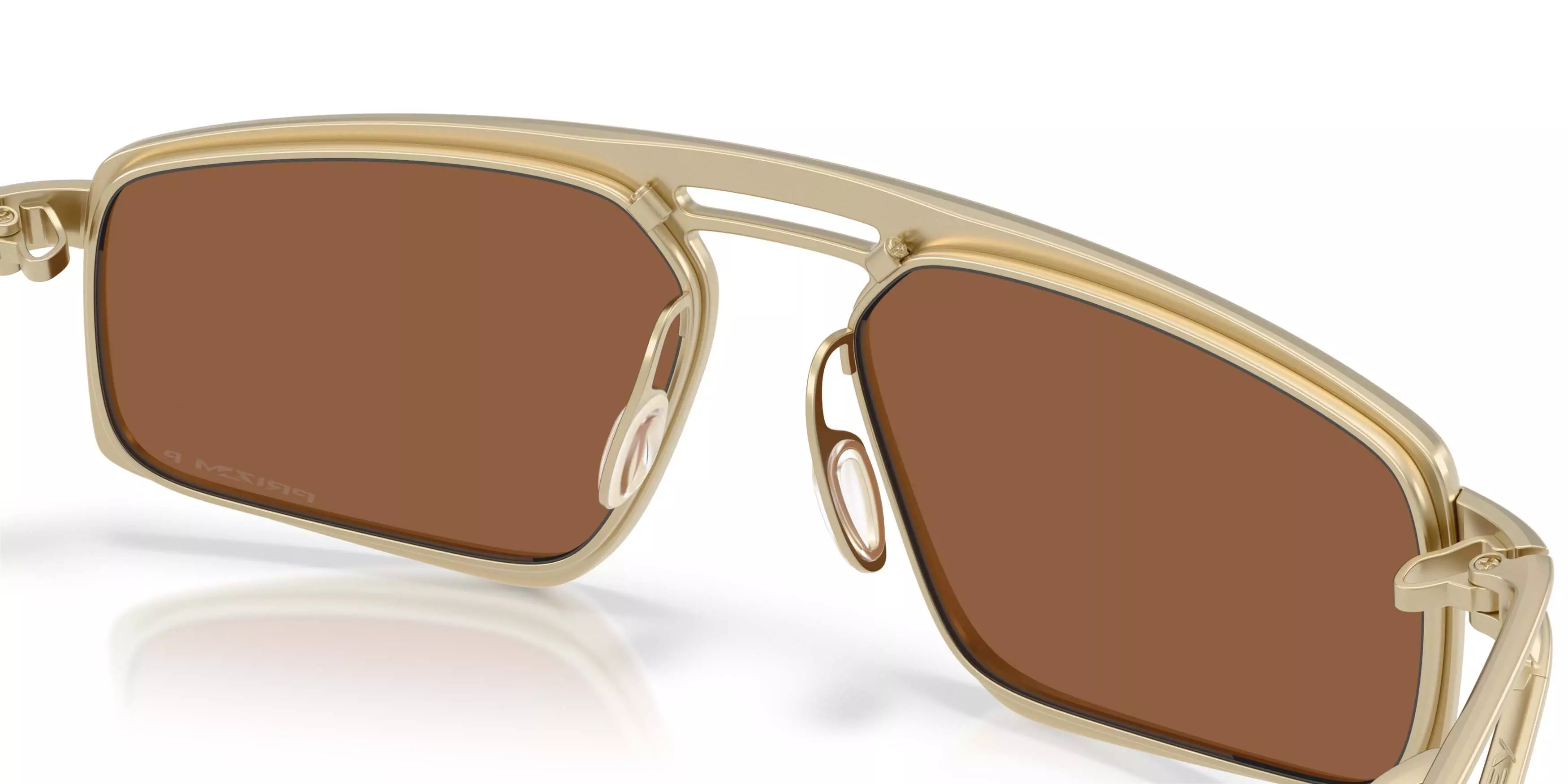 Oakley Bushwick Prizm Tungsten Polarized Sunglasses - Satin Light Gold - GOLD