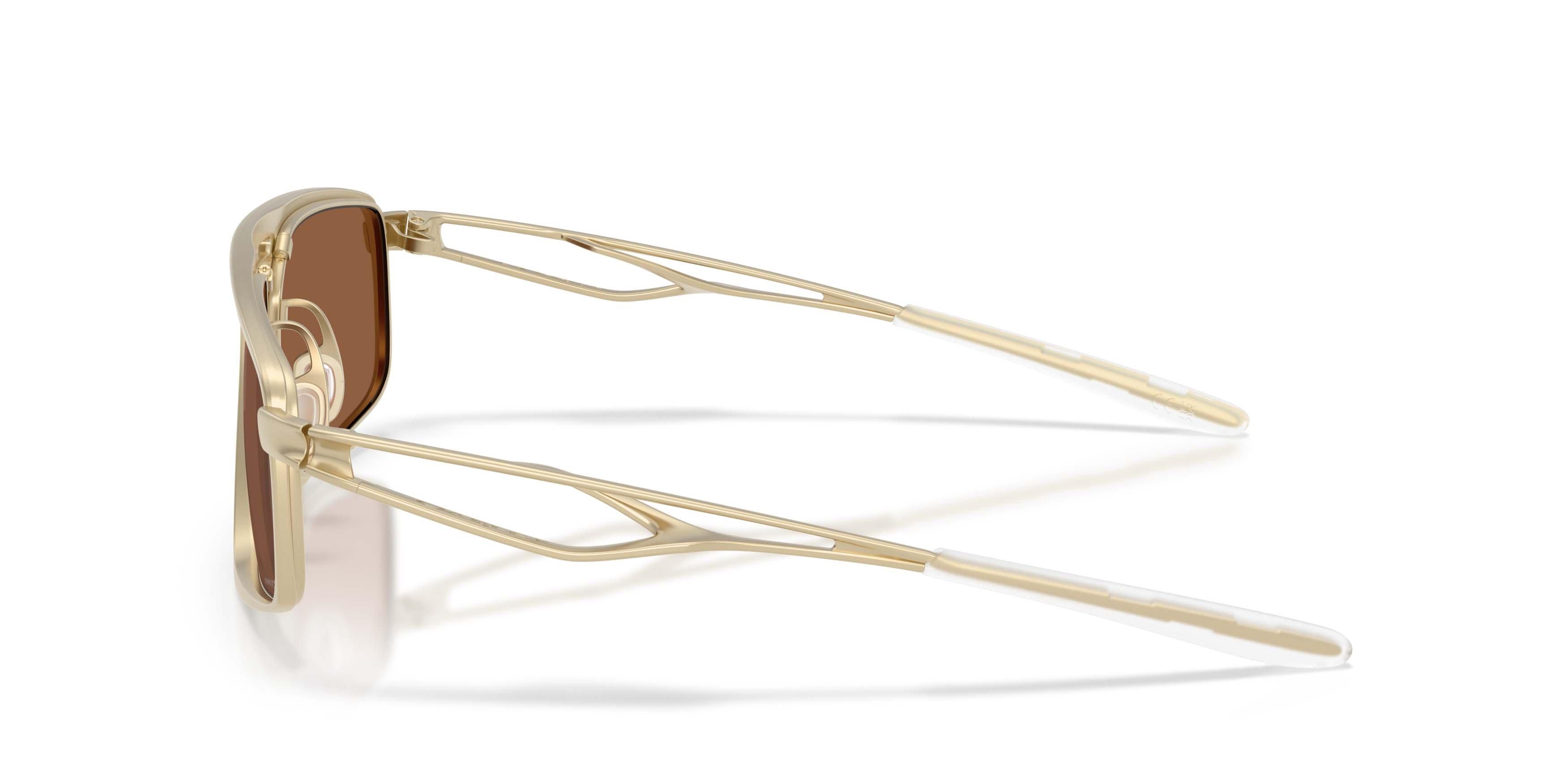 Oakley Bushwick Prizm Tungsten Polarized Sunglasses - Satin Light Gold - GOLD