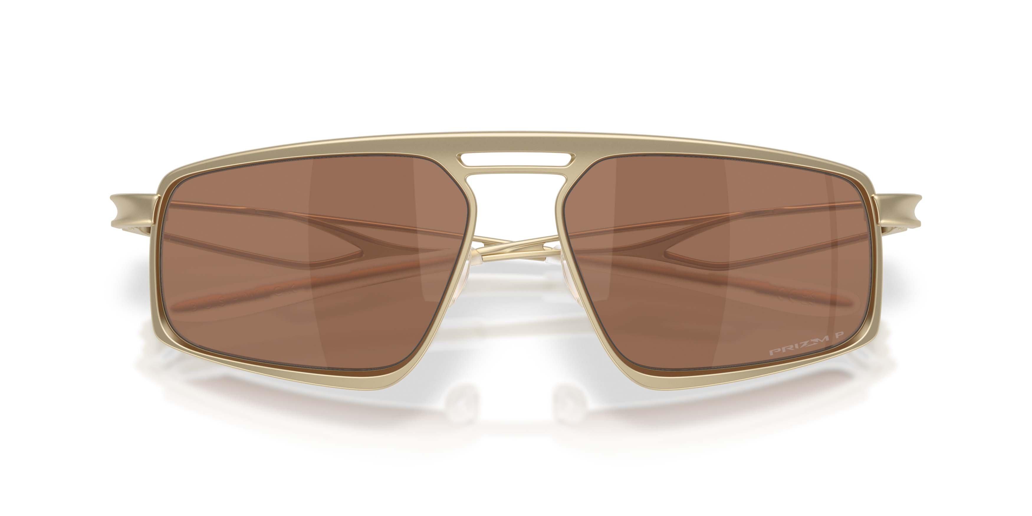 Oakley Bushwick Prizm Tungsten Polarized Sunglasses - Satin Light Gold - GOLD