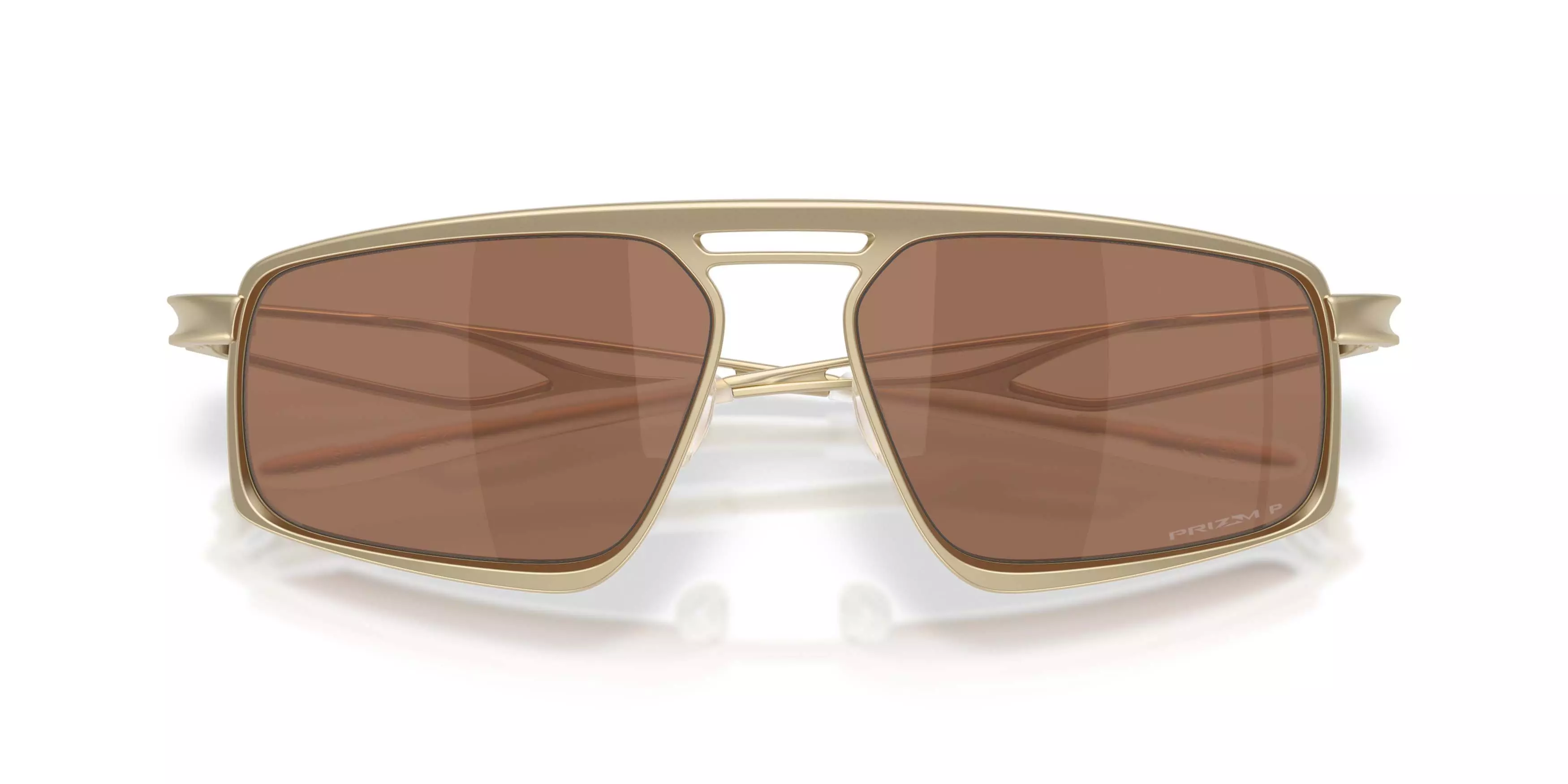 Oakley Bushwick Prizm Tungsten Polarized Sunglasses - Satin Light Gold - GOLD