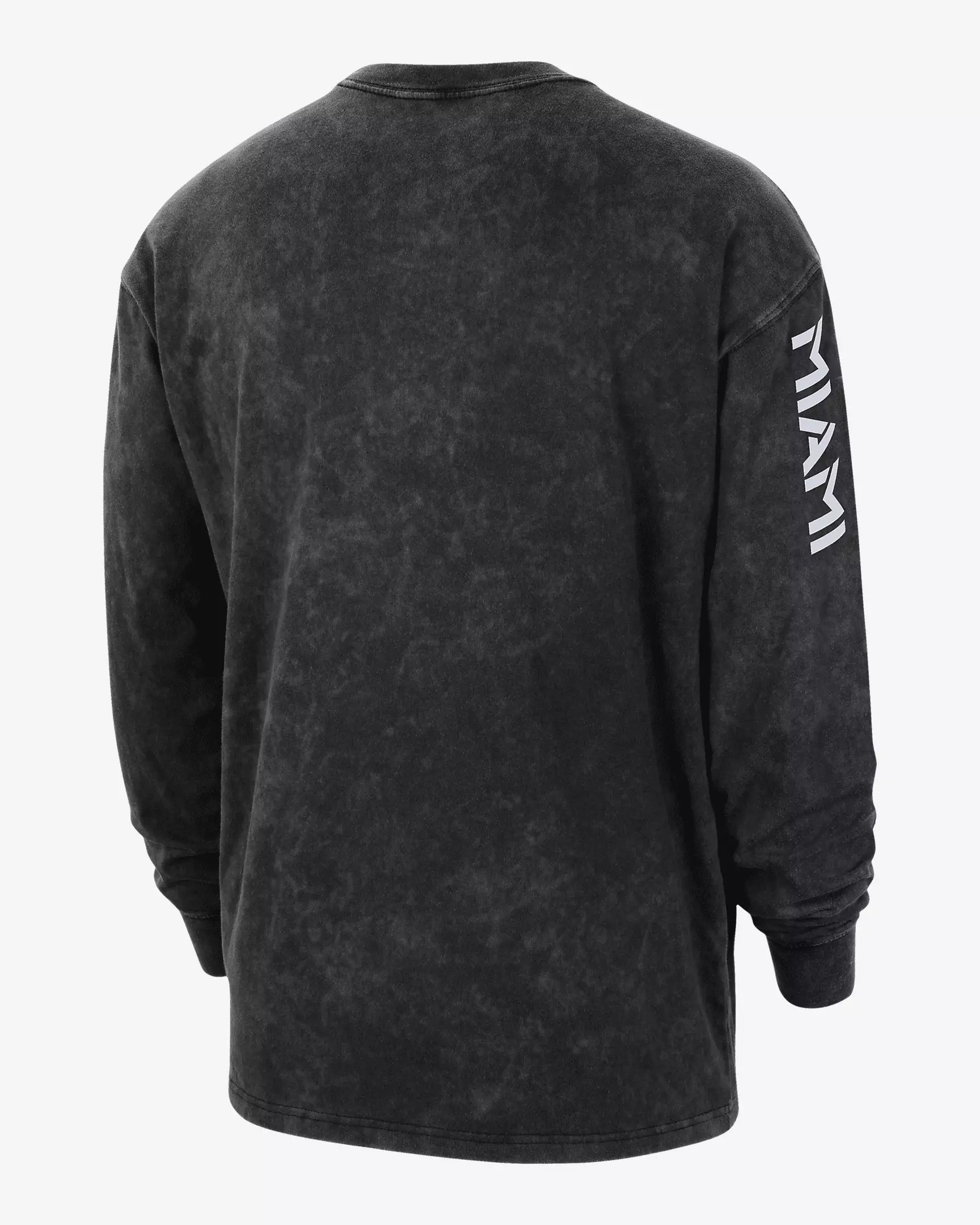 Jordan Men's Miami Heat Courtside Statement Edition Max90 NBA Long-Sleeve T-Shirt-Black - BLACK