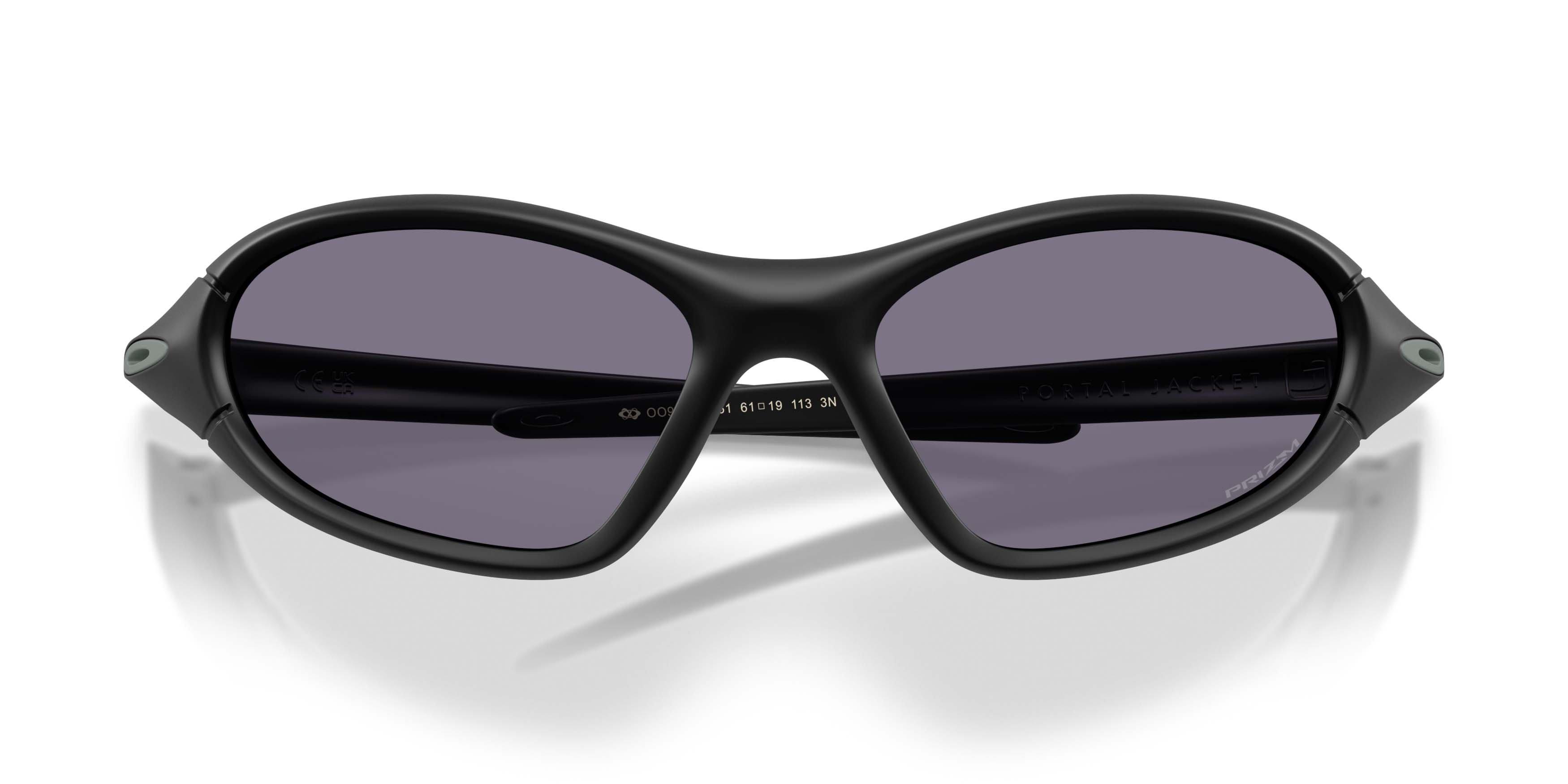 Oakley Portal Jacket Prizm Grey Sunglasses - Matte Black - BLACK/GREY