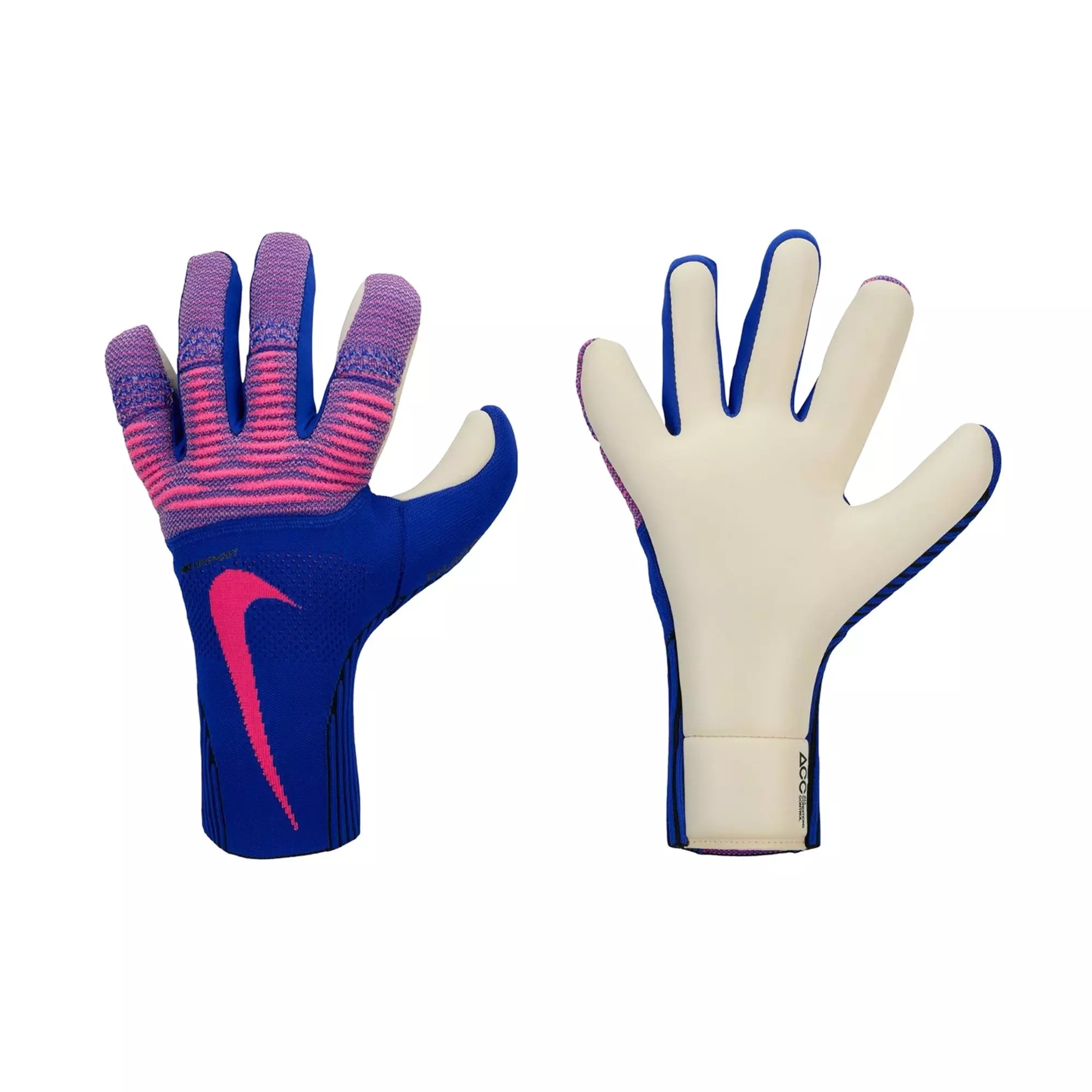 Nike Adult Goalkeeper Phantom Dynamic Fit Gloves - Blue/Pink - BLUE/PINK