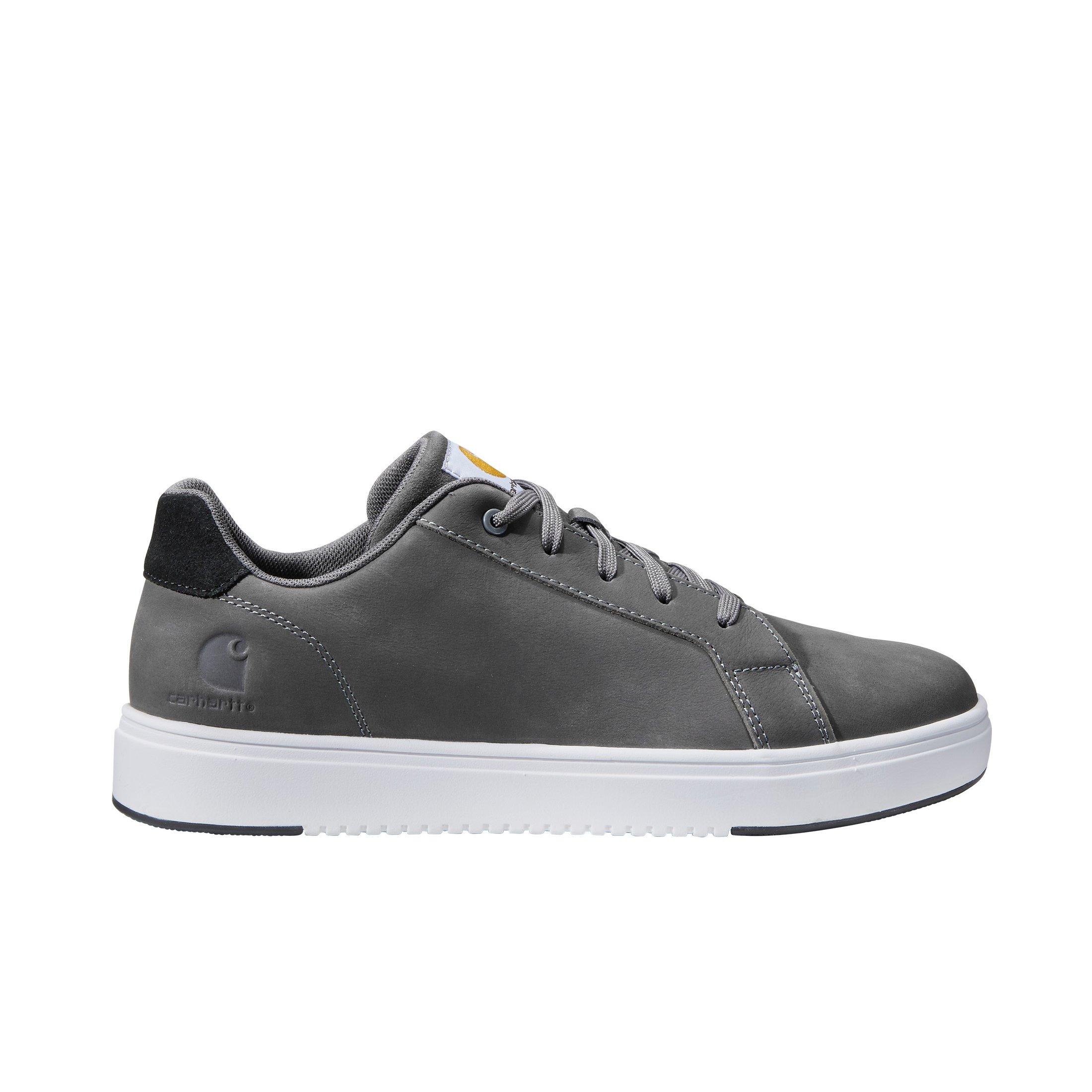 Carhartt Detroit Leather Sneaker Nano Toe "Medium Grey" Men's Shoe - MD GREY Thumbnail View 1