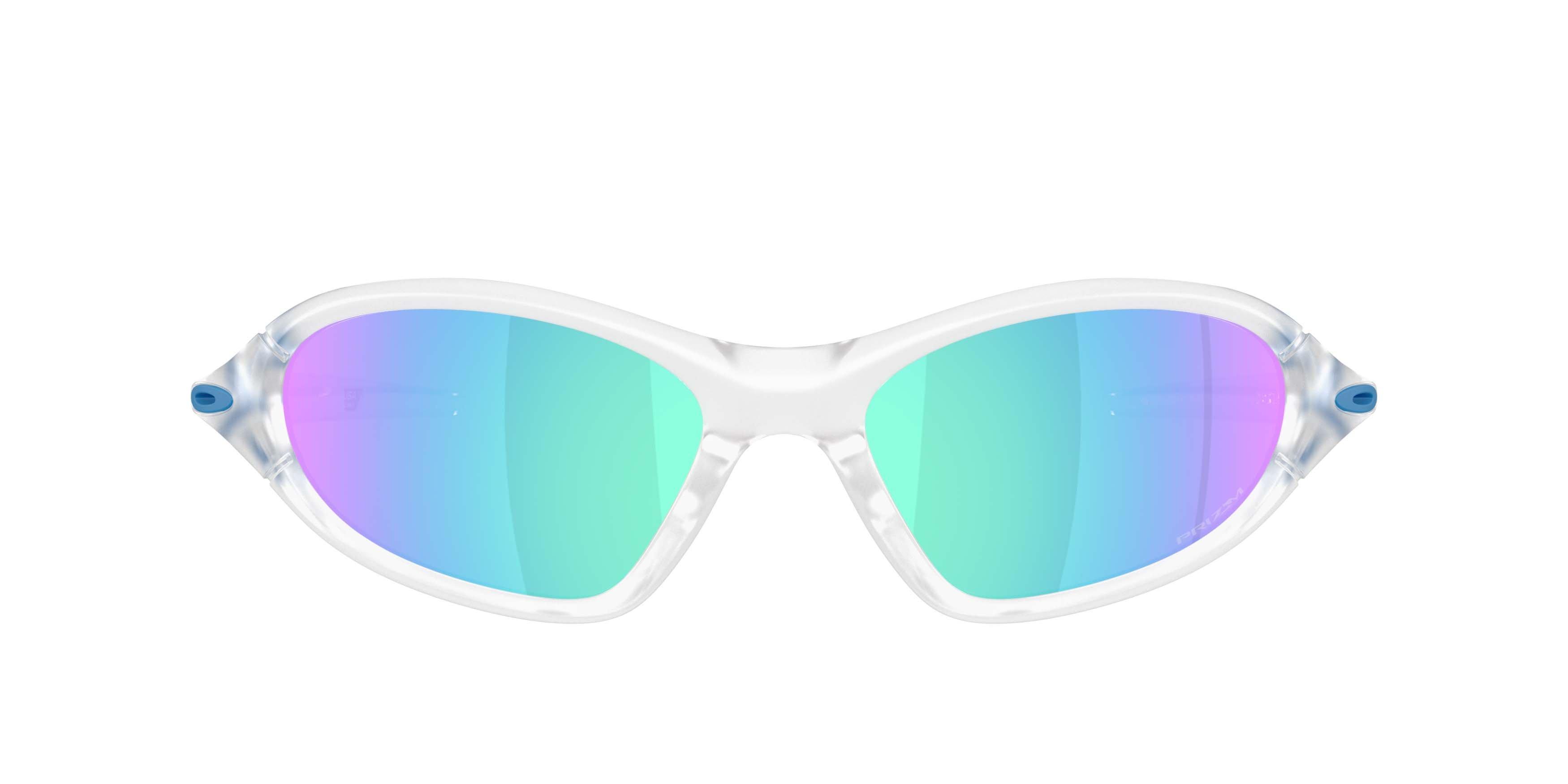 Oakley Portal Jacket Prizm Sapphire Sunglasses - Matte Clear - CLEAR/BLUE
