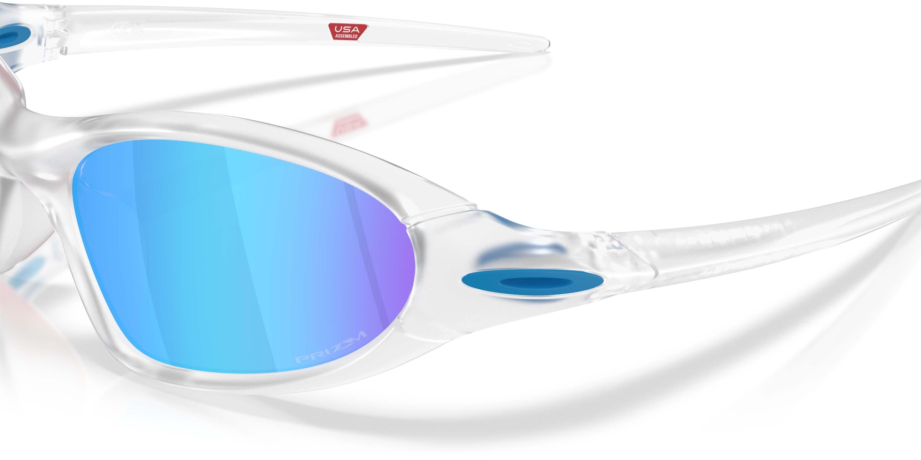 Oakley Portal Jacket Prizm Sapphire Sunglasses - Matte Clear - CLEAR/BLUE