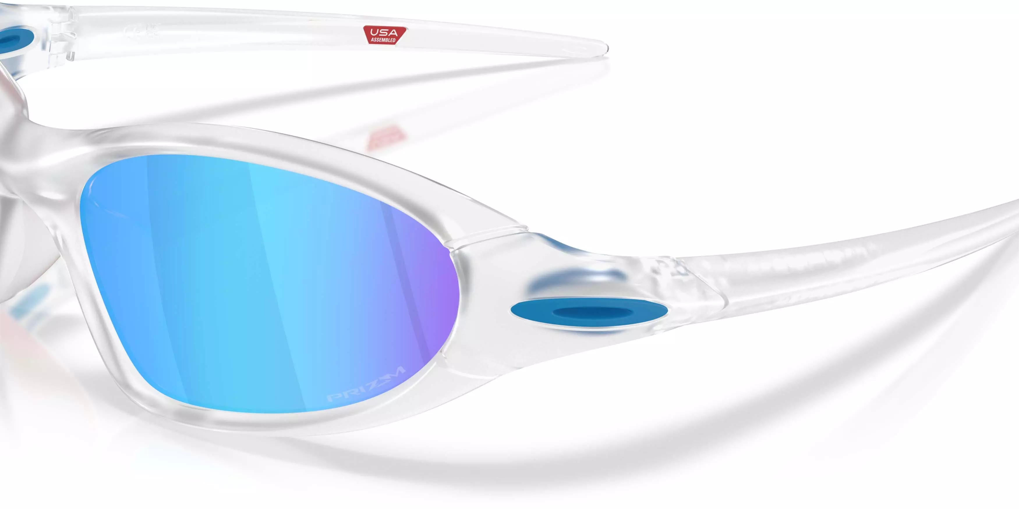Oakley Portal Jacket Prizm Sapphire Sunglasses - Matte Clear - CLEAR/BLUE