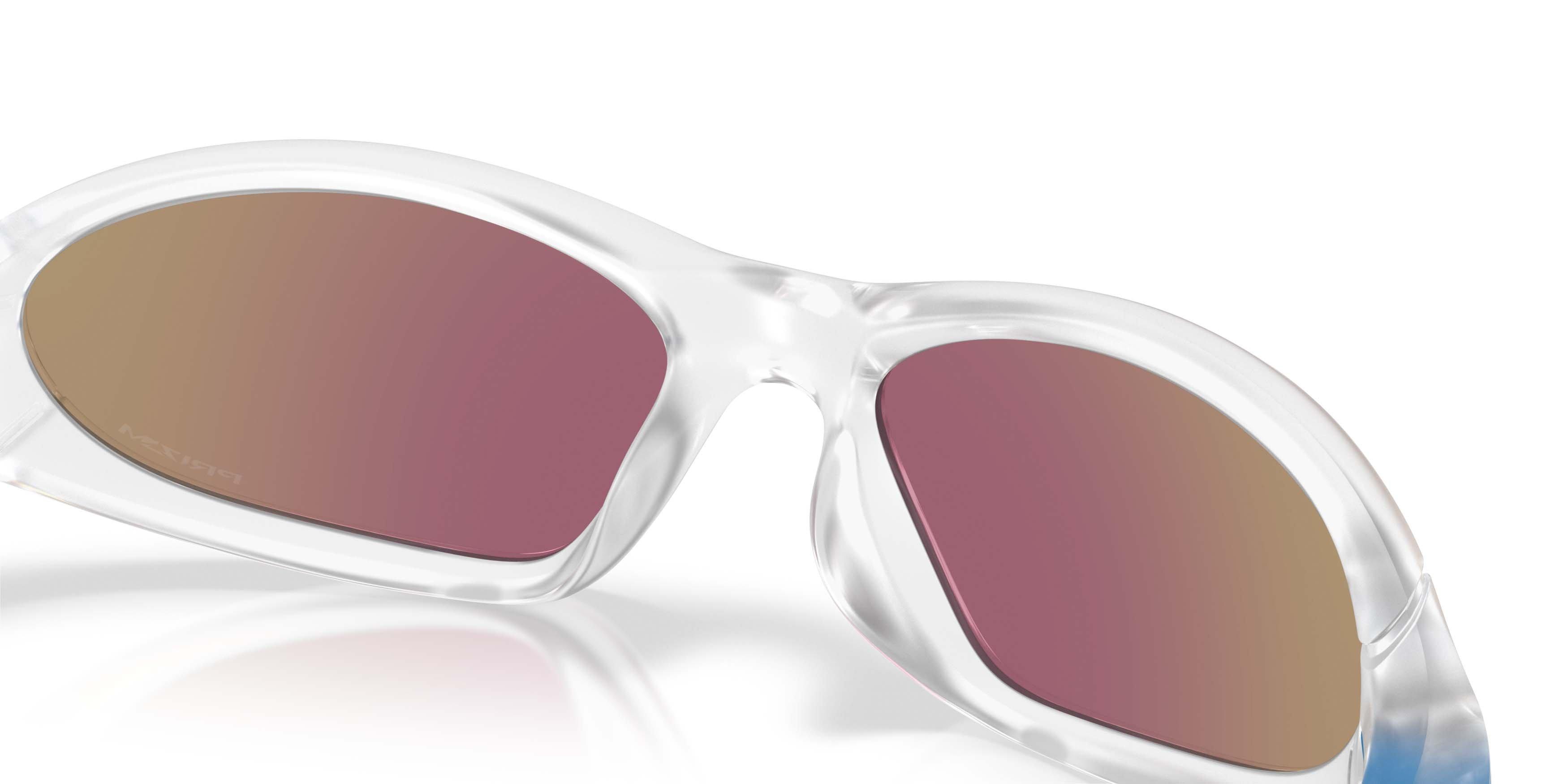 Oakley Portal Jacket Prizm Sapphire Sunglasses - Matte Clear - CLEAR/BLUE