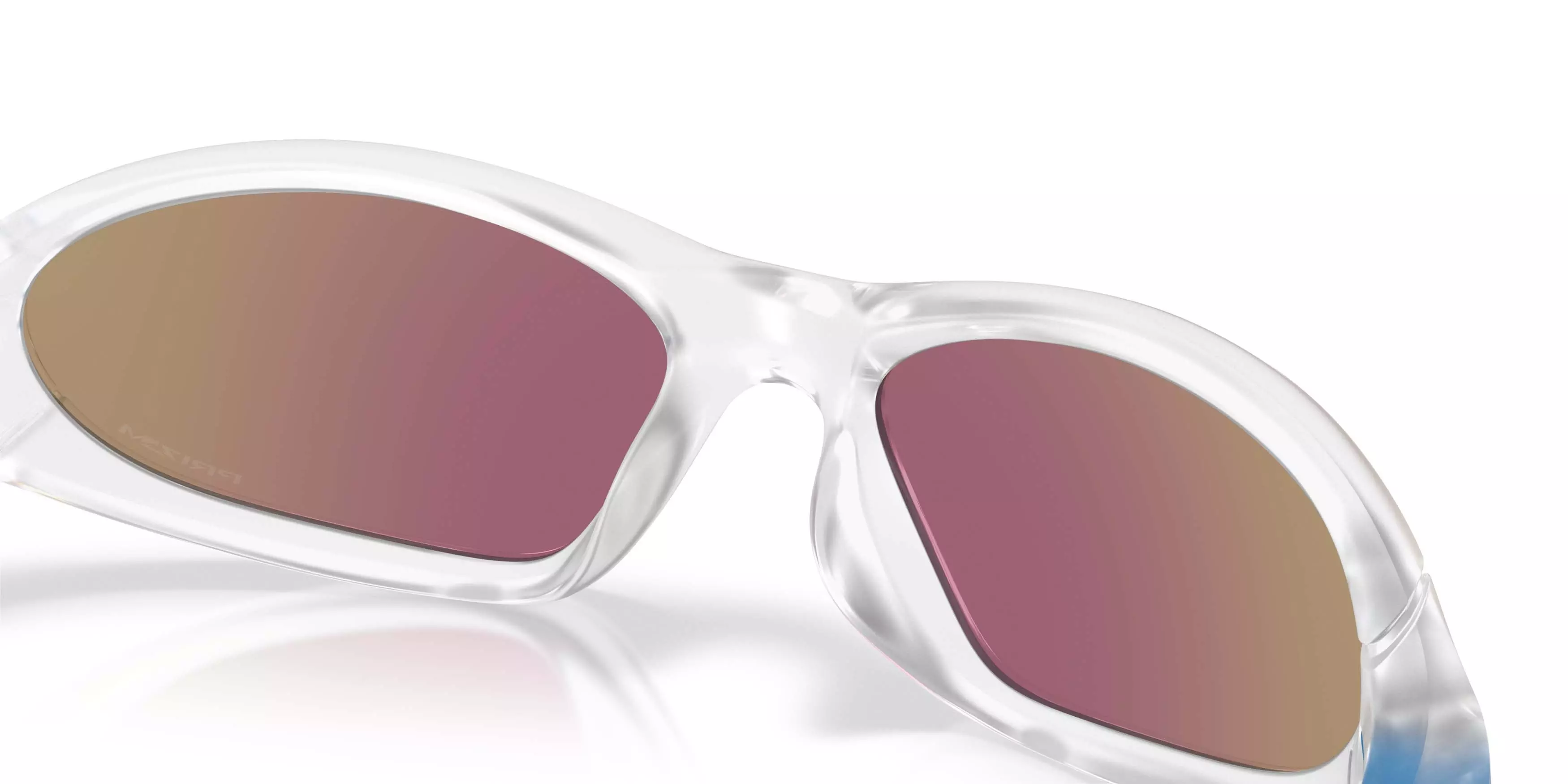 Oakley Portal Jacket Prizm Sapphire Sunglasses - Matte Clear - CLEAR/BLUE