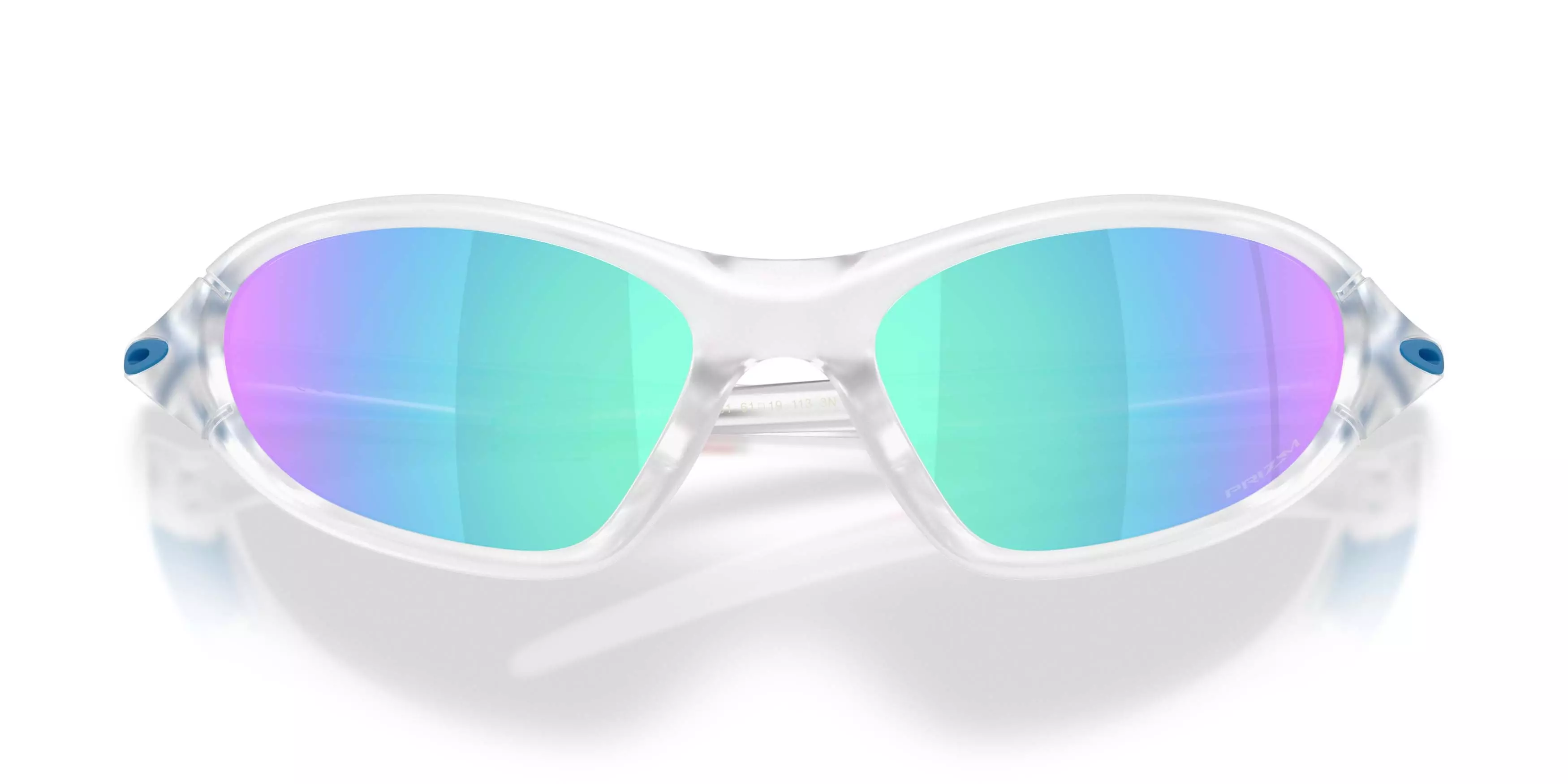Oakley Portal Jacket Prizm Sapphire Sunglasses - Matte Clear - CLEAR/BLUE