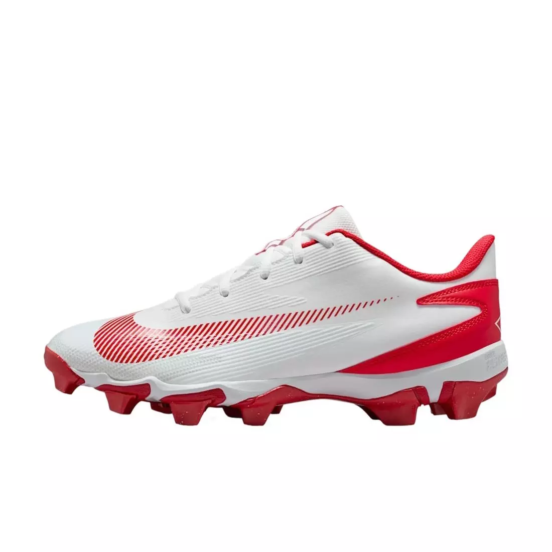 Nike Diamond Clutch "White/Gym Red/Phantom/University Red" Men's Baseball Cleat - WHITE/RED