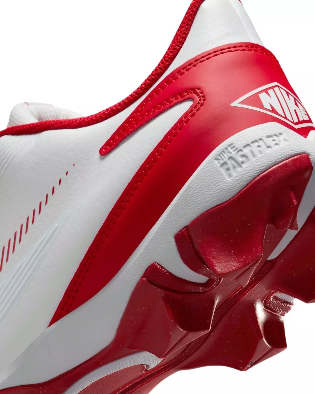 Nike Diamond Clutch "White/Gym Red/Phantom/University Red" Men's Baseball Cleat - WHITE/RED