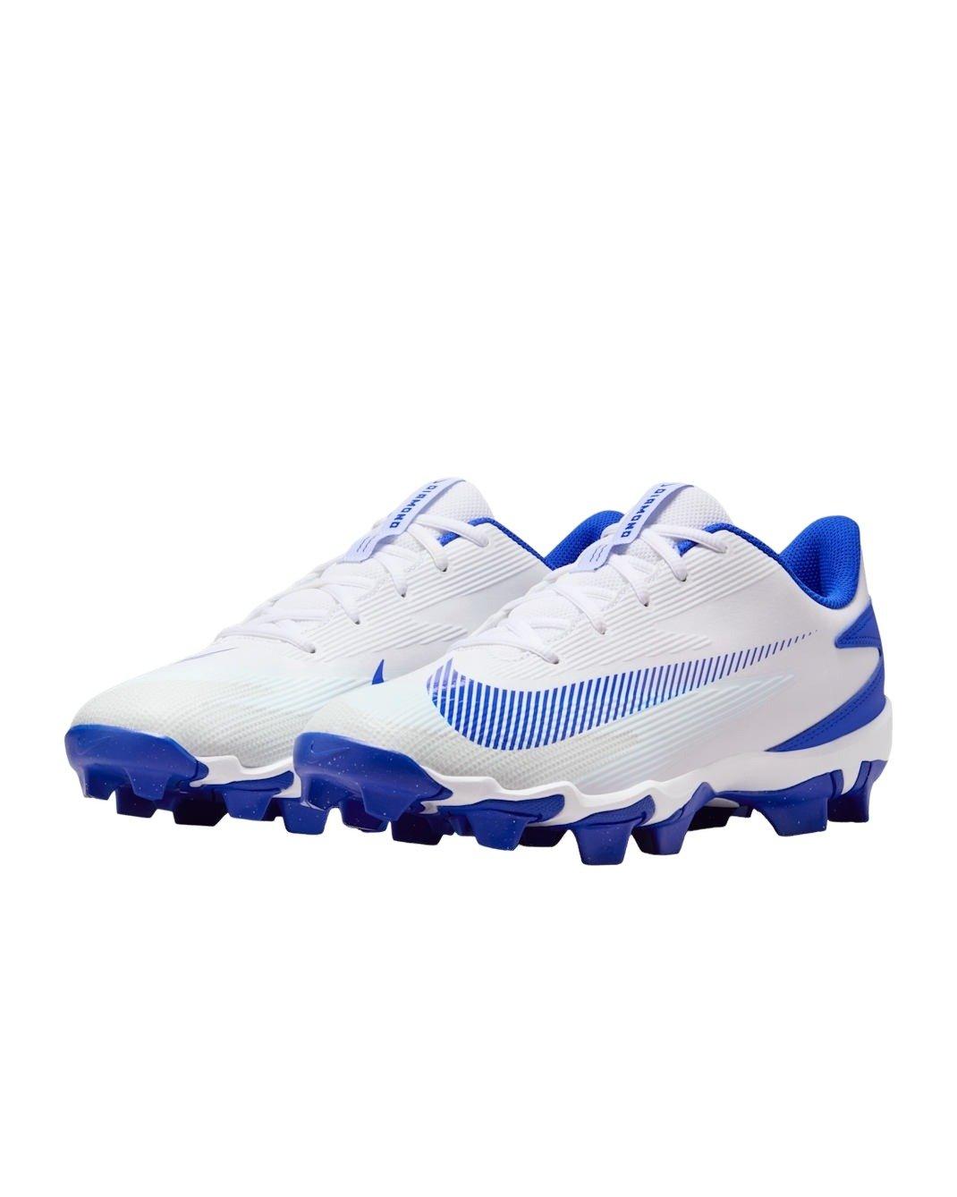 Nike Diamond Clutch "White/Old Royal/Phantom/Hyper Royal" Men's Baseball Cleat - WHITE/ROYAL Thumbnail View 4