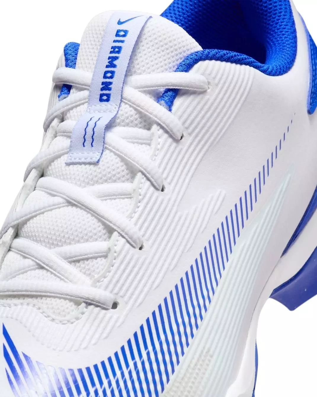 Nike Diamond Clutch "White/Old Royal/Phantom/Hyper Royal" Men's Baseball Cleat - WHITE/ROYAL