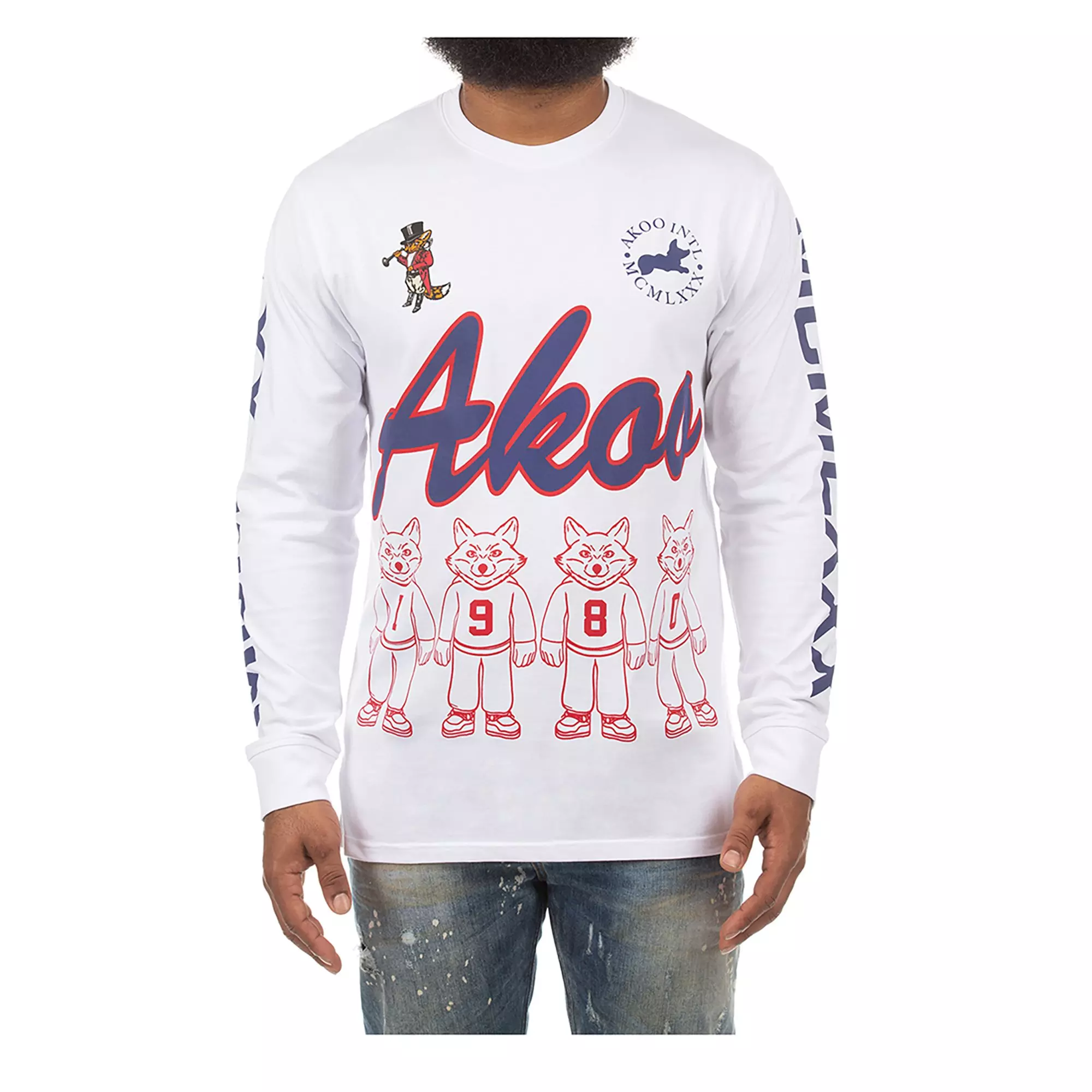 AKOO Men's Flex Crewneck - WHITE