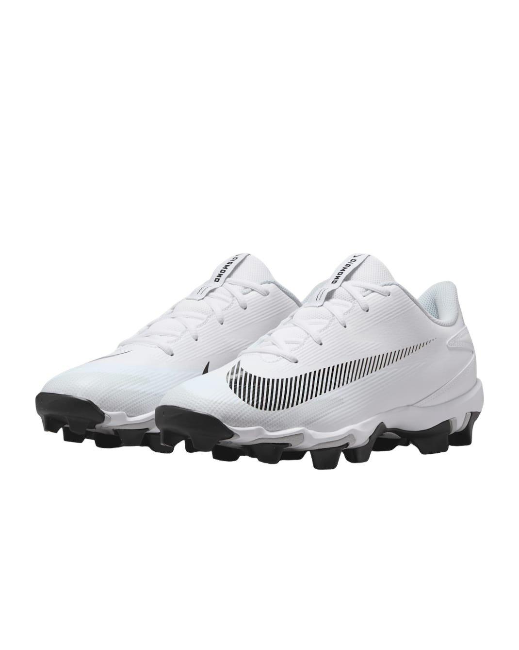 Nike Diamond Clutch "White/Photon Dust/Black" Men's Baseball Cleat - WHITE/GREY/BLACK Thumbnail View 4