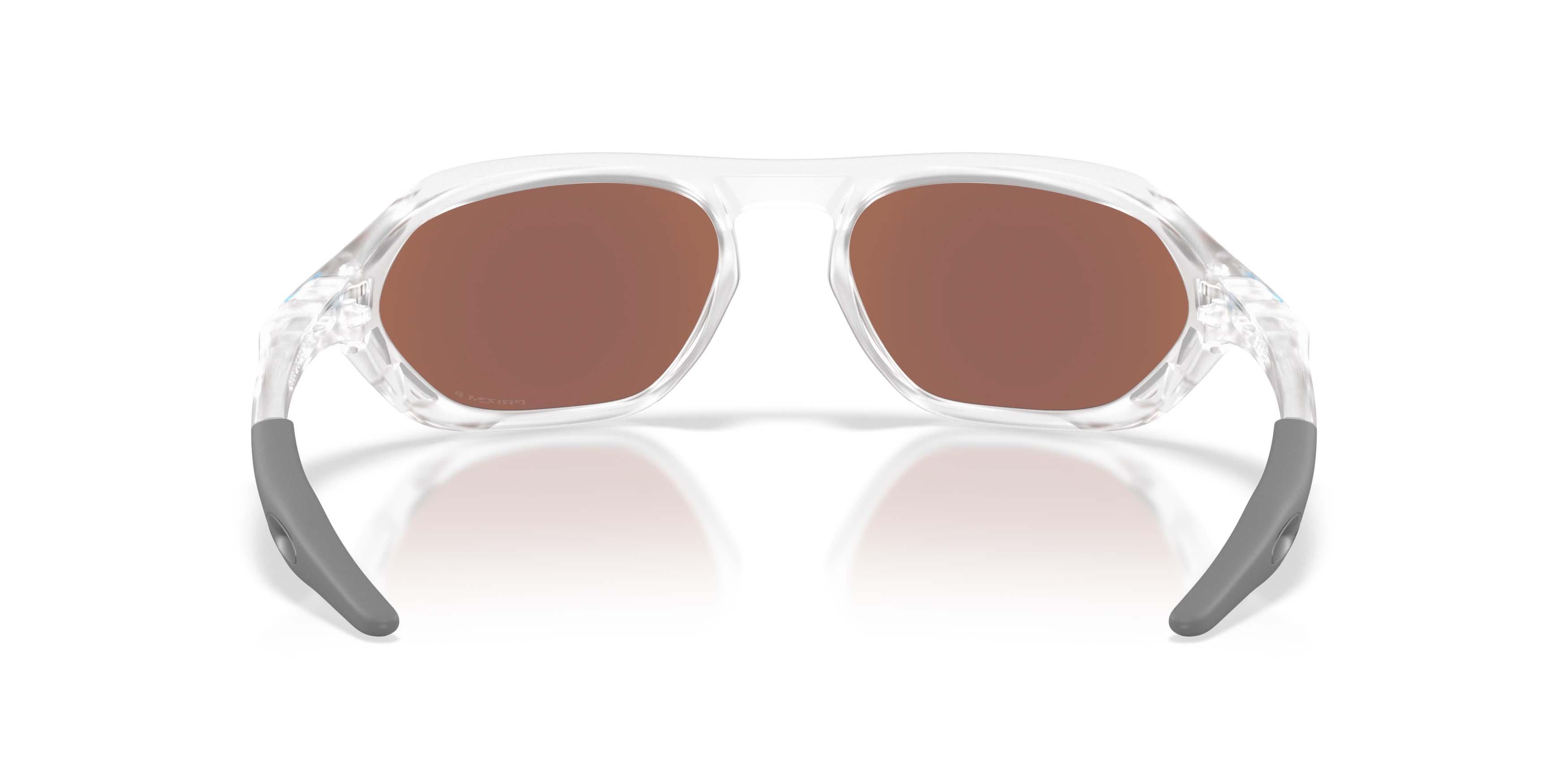 Oakley Cage Jacket Prizm Deep Water Polarized Sunglasses - Matte Clear - CLEAR/BLUE