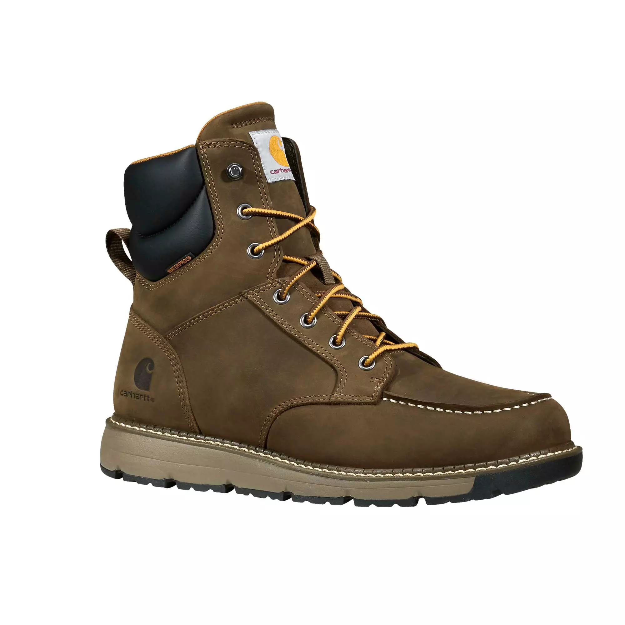 Carhartt Millbrook 6" Waterproof Nano Toe "Mossy Brown" Men's Boot - BROWN