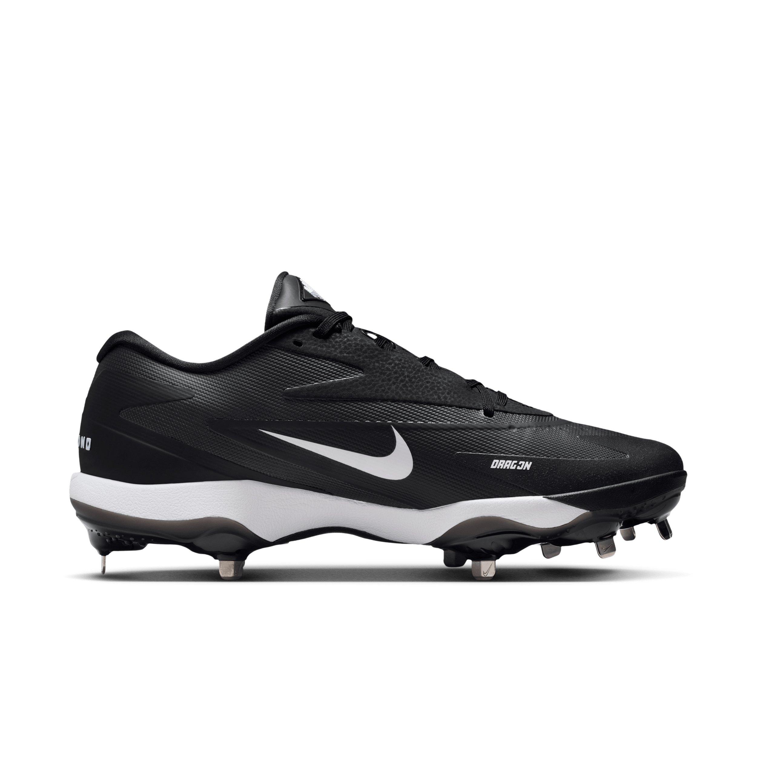 Nike Diamond Standout MTL "Black/White" Men's Baseball Cleat - BLACK/WHITE Thumbnail View 1