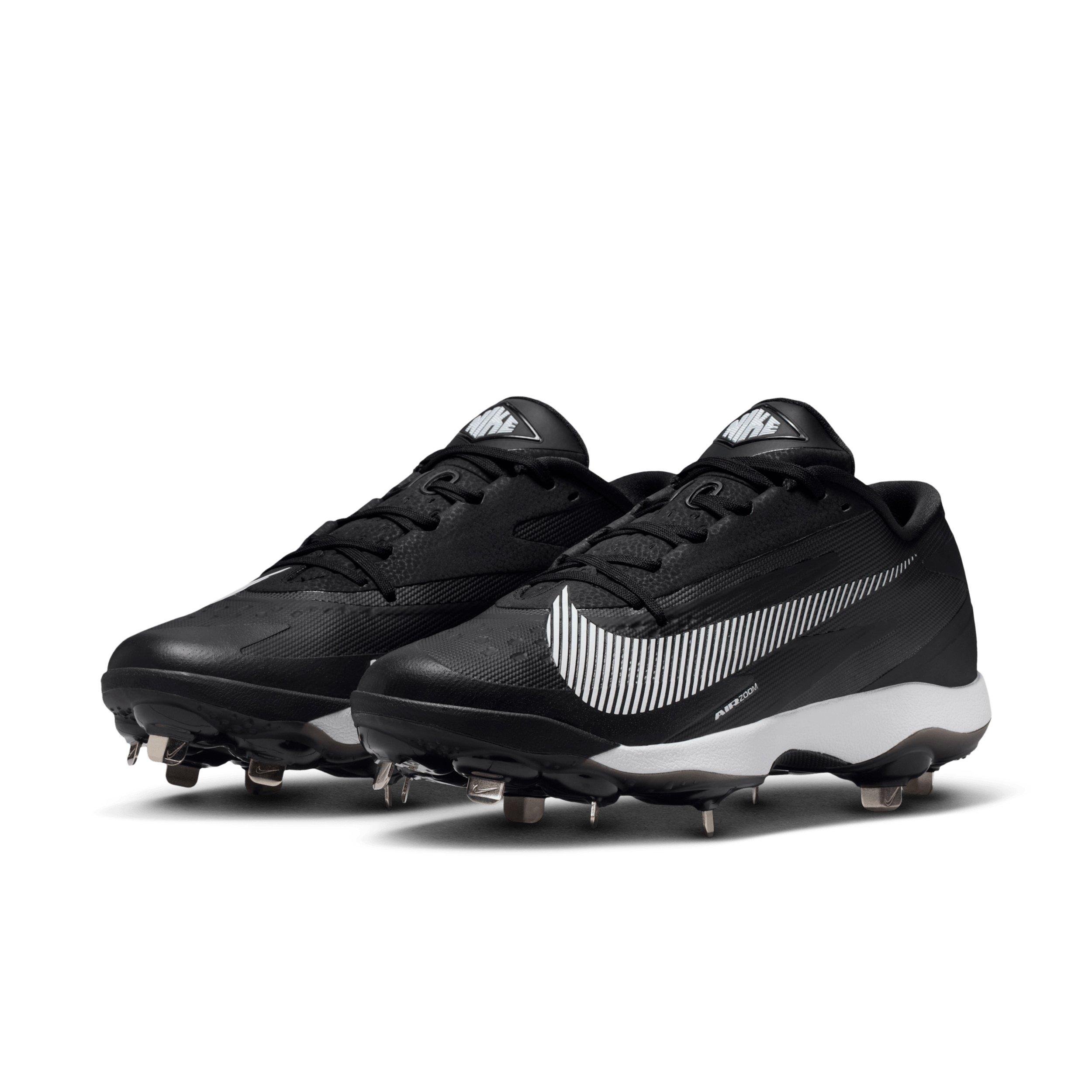 Nike Diamond Standout MTL "Black/White" Men's Baseball Cleat - BLACK/WHITE Thumbnail View 3