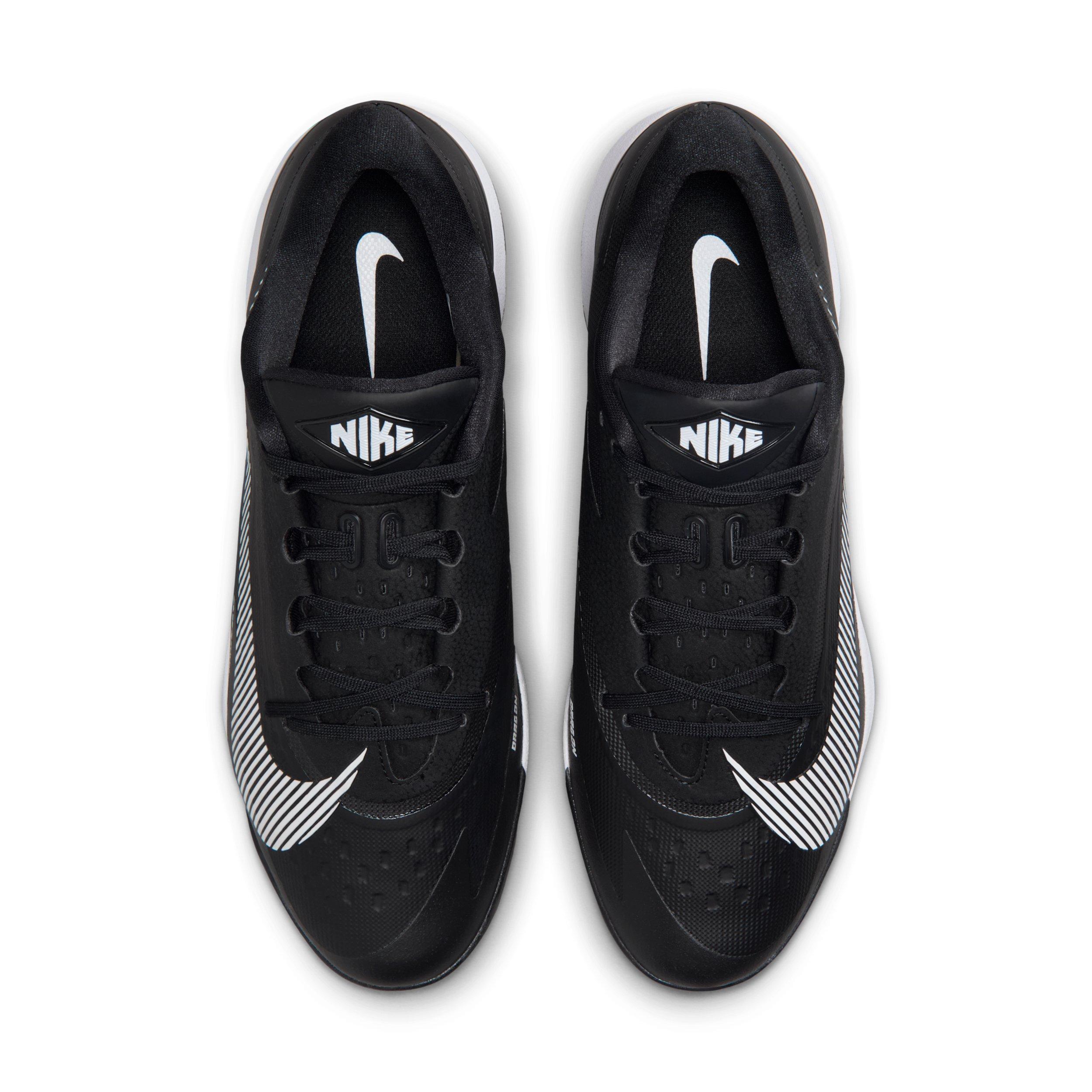 Nike Diamond Standout MTL "Black/White" Men's Baseball Cleat - BLACK/WHITE Thumbnail View 4