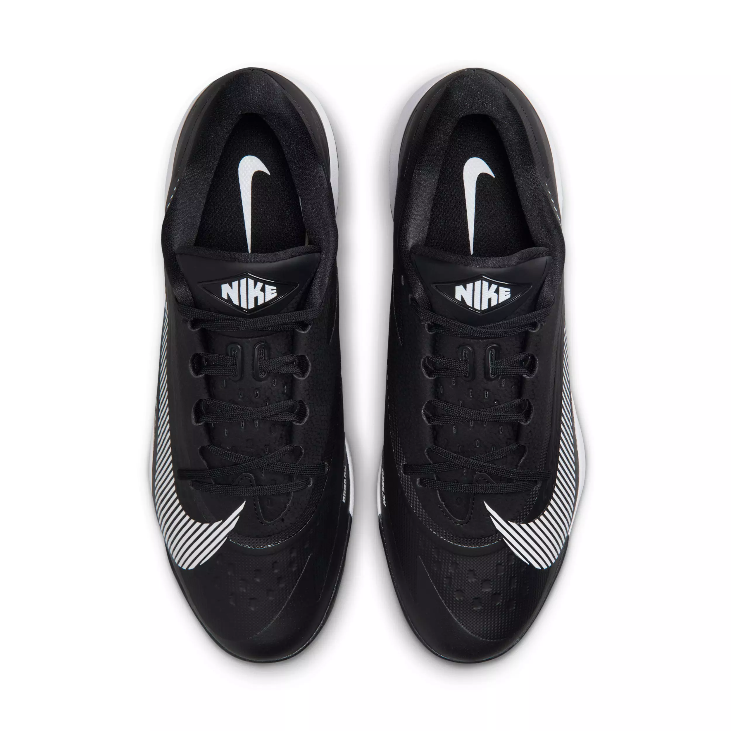 Nike Diamond Standout MTL "Black/White" Men's Baseball Cleat - BLACK/WHITE