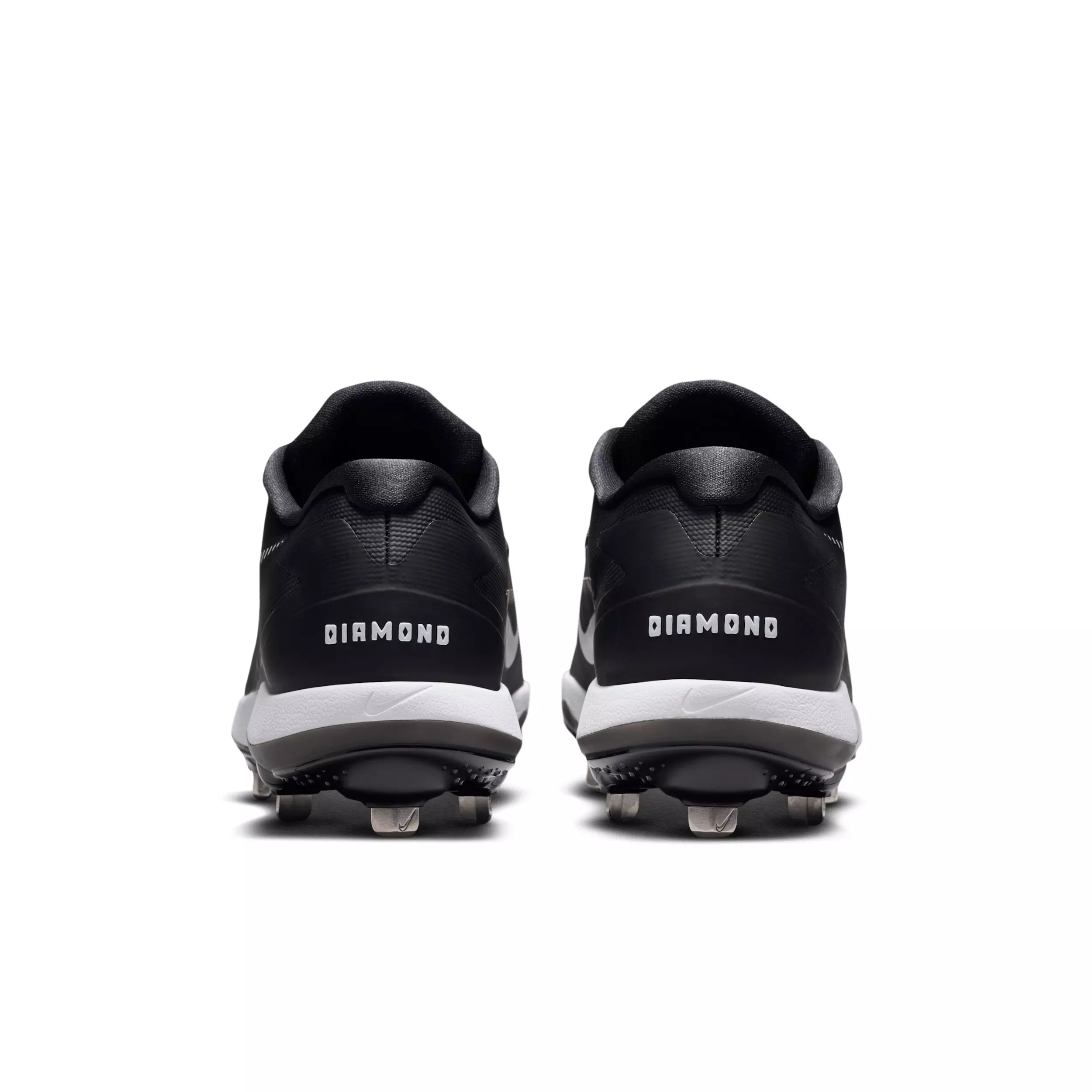 Nike Diamond Standout MTL "Black/White" Men's Baseball Cleat - BLACK/WHITE